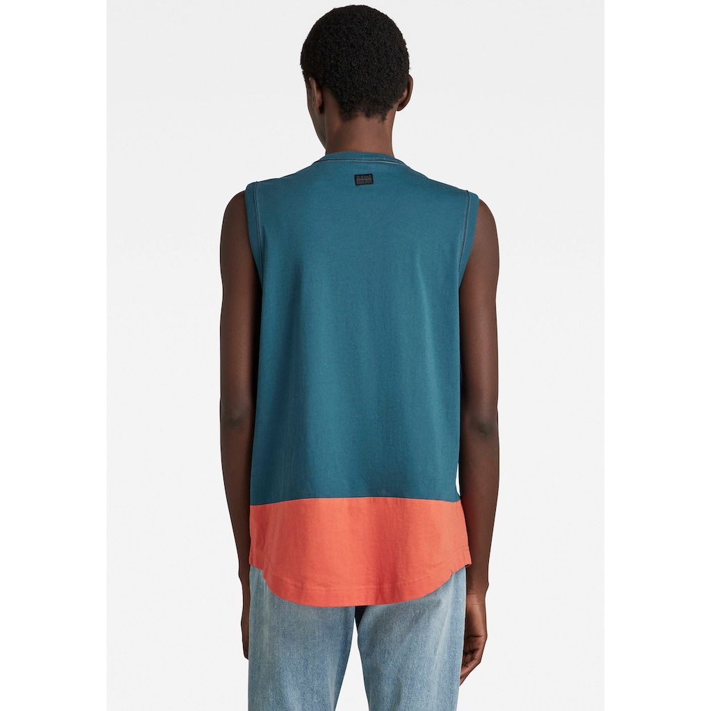 G-Star RAW T-Shirt »T-Shirt Lash color block tank to«