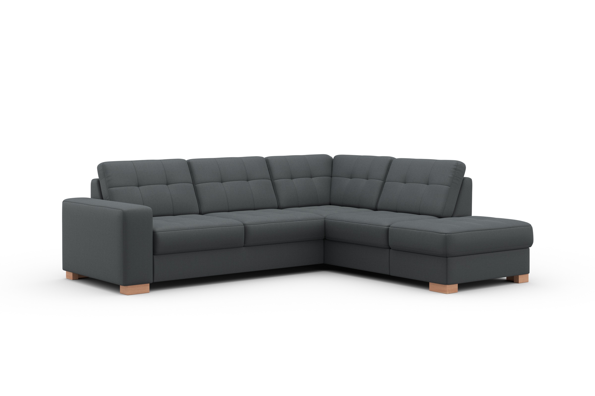 sit&more Ecksofa »Quincy L-Form«, wahlweise mit Bettfunktion und Bettkasten