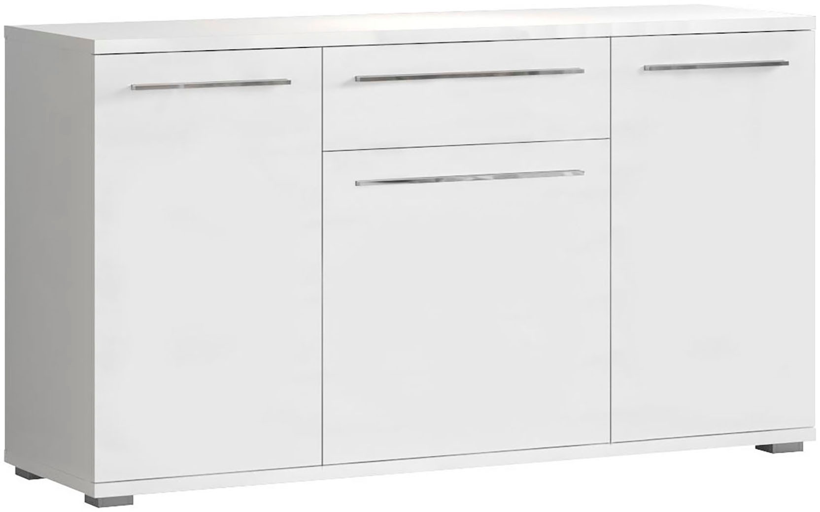 Places of Style Kommode »Piano«, (H/B/T): 84,6/150/45,2cm), UV lackiert, Soft-Close Funktion