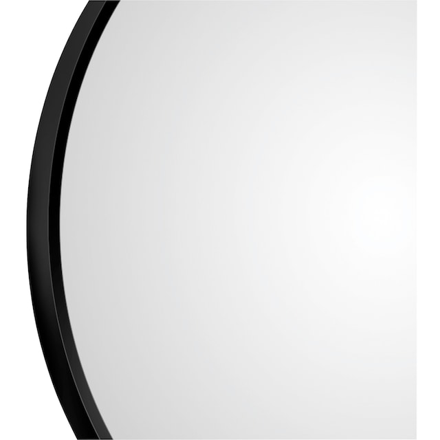 Talos LED-Lichtspiegel, rund, mit indirekter LED Beleuchtung in schwarz  matt Ø 80 cm online kaufen | mit 3 Jahren XXL Garantie