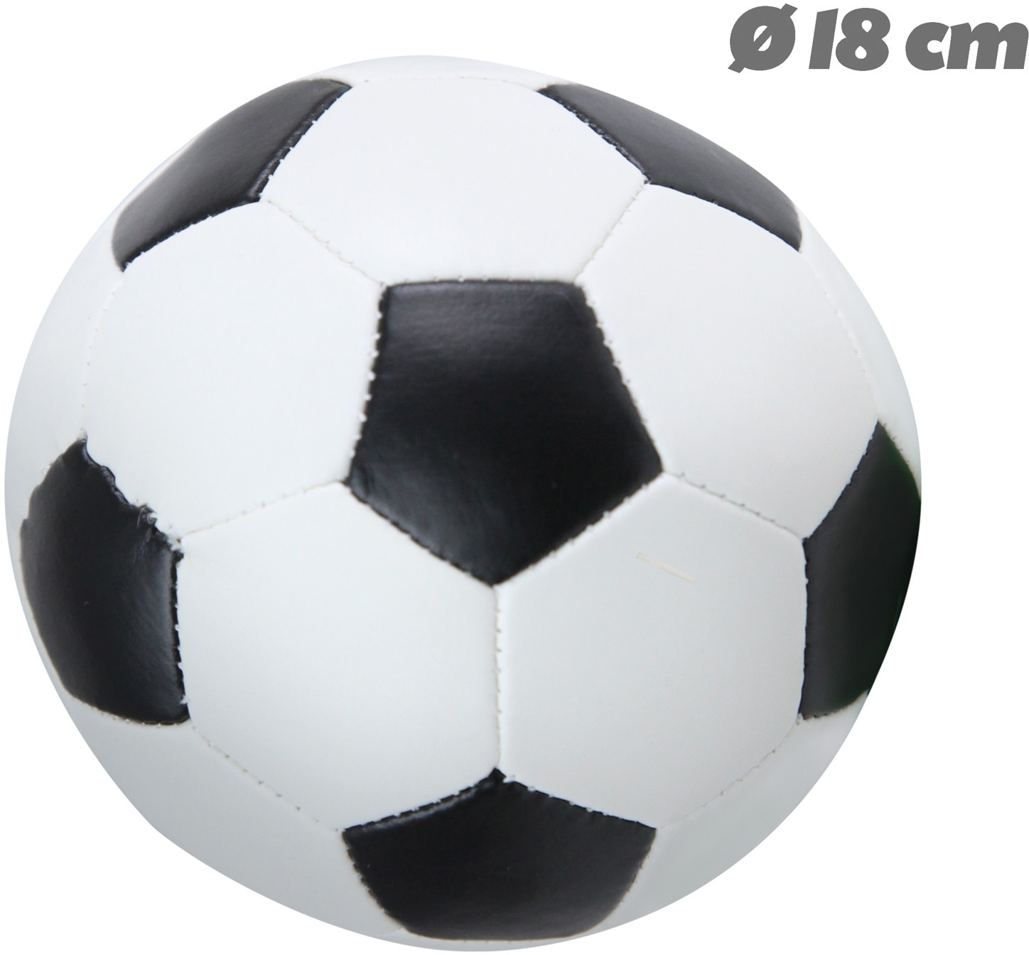 Lena® Softball »Soft-Fußball 18 cm, schwarz/weiß«, Made in Europe