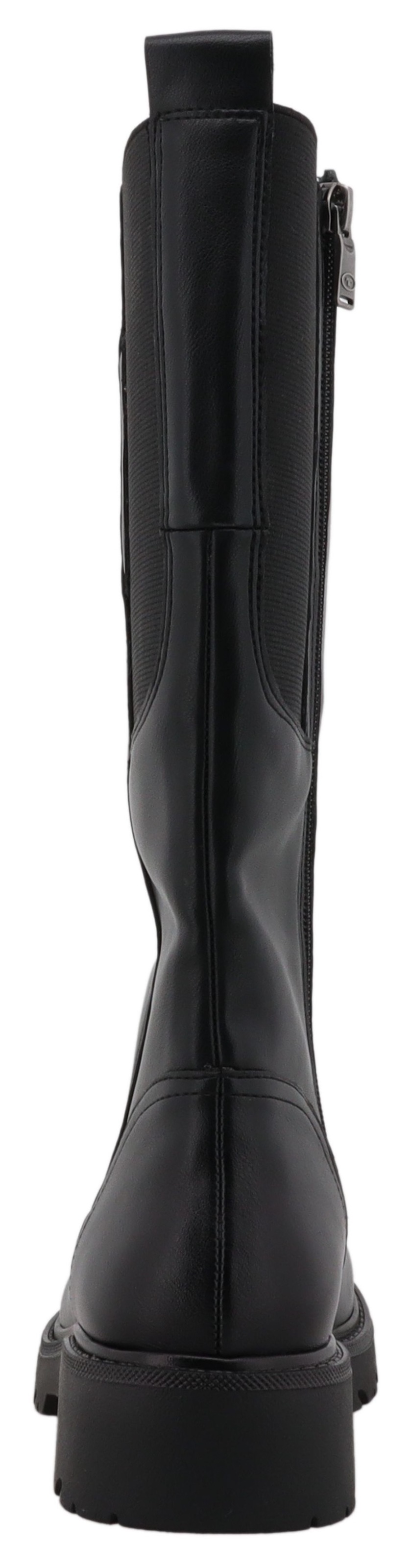 TOM TAILOR Reißverschlussstiefel  Langschaftstiefel mit Blockabsatz