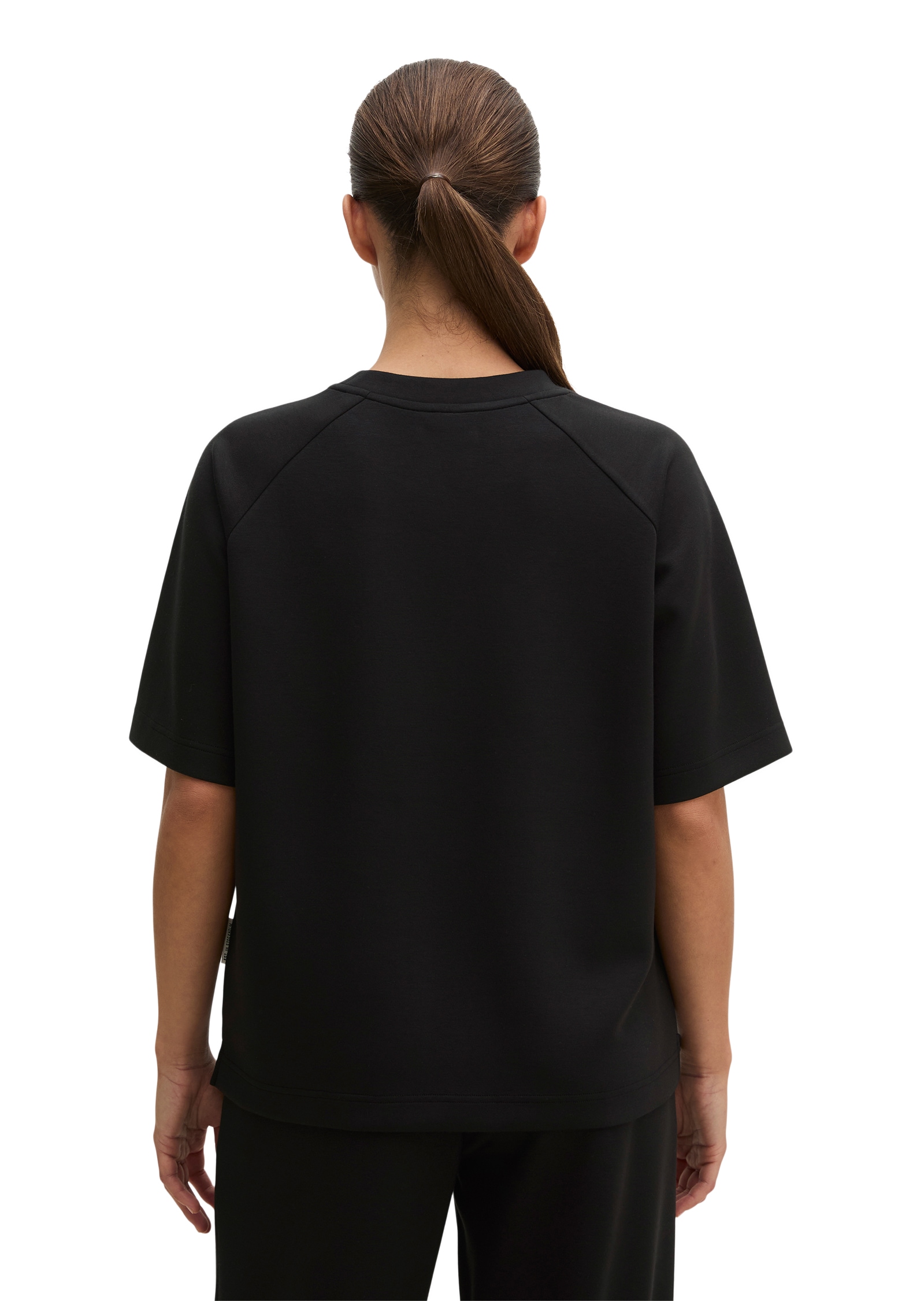 Marc O'Polo Rundhalsshirt lockere Passform, Halbarm, im Overshirt- und Sweatstyle, für Homewear