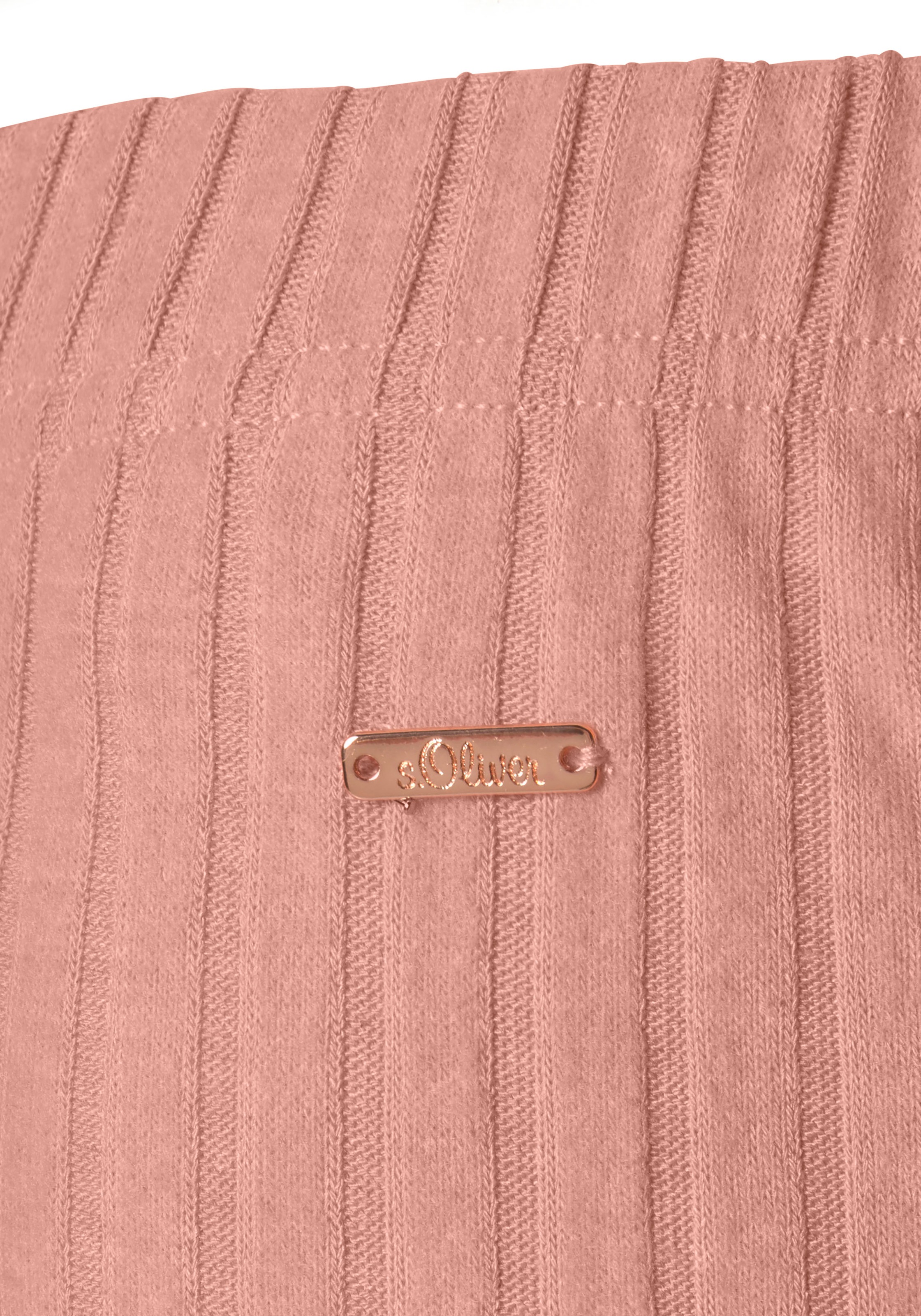 s.Oliver Relaxshorts, aus nachhaltigem Rippstrick, Loungeanzug