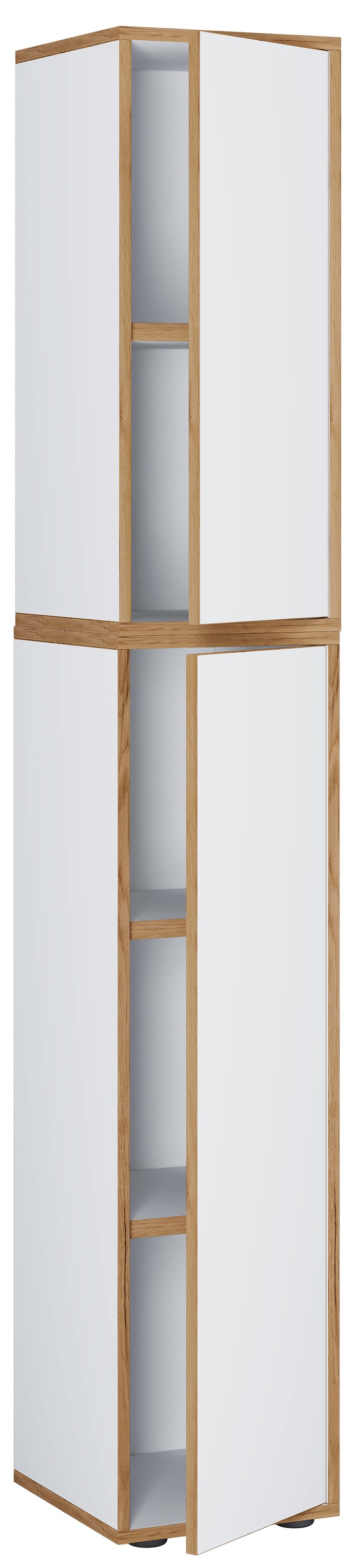 VCM Aktenschrank »VCM Holz Büroschrank Ordner Aktenschrank Büromöbel Schrank Salia 5-fach Breite 30 cm Drehtür«, (1 St.)