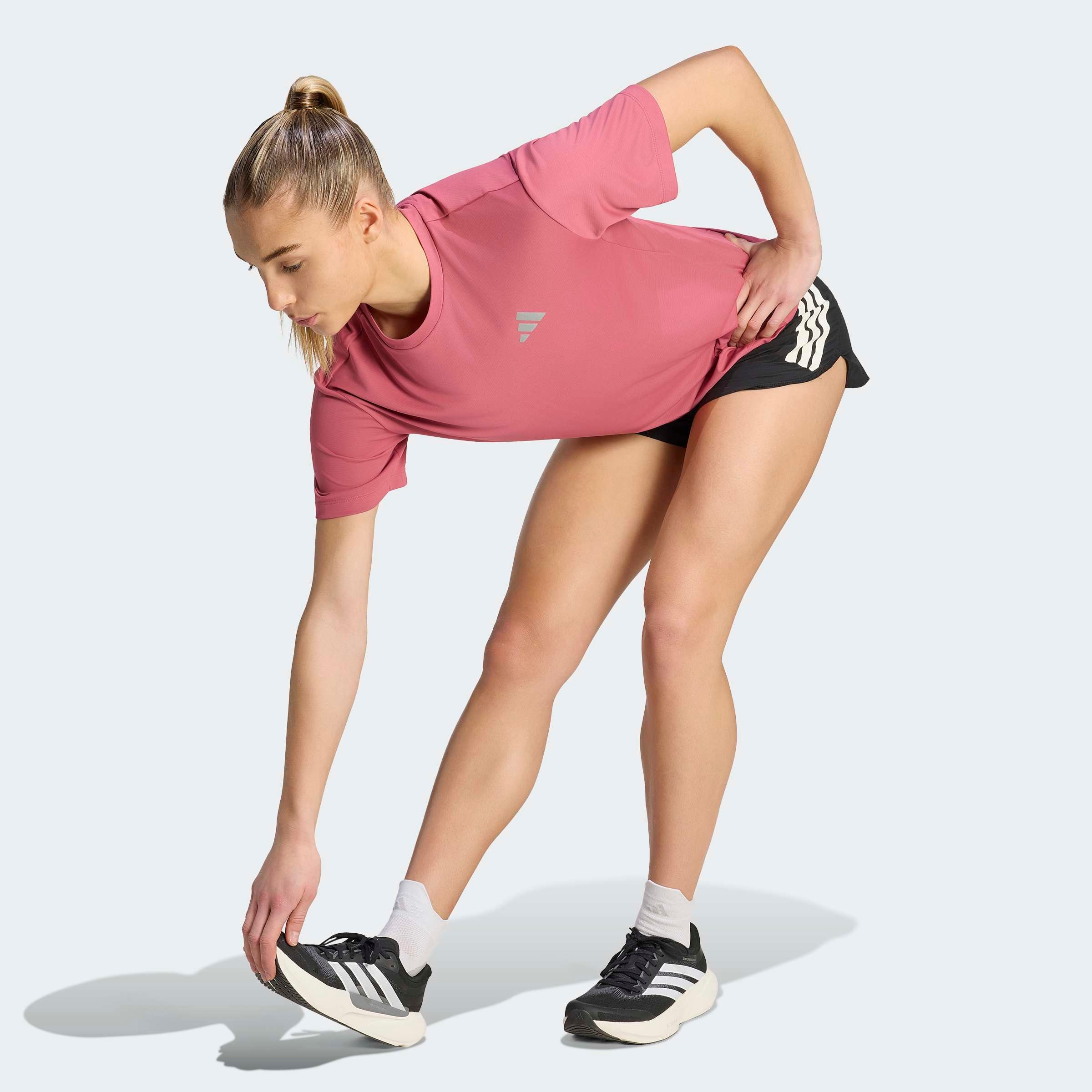 adidas Performance Laufshirt »RUN ESS TEE W« mit climacool® Technologie, ohne Verschluss