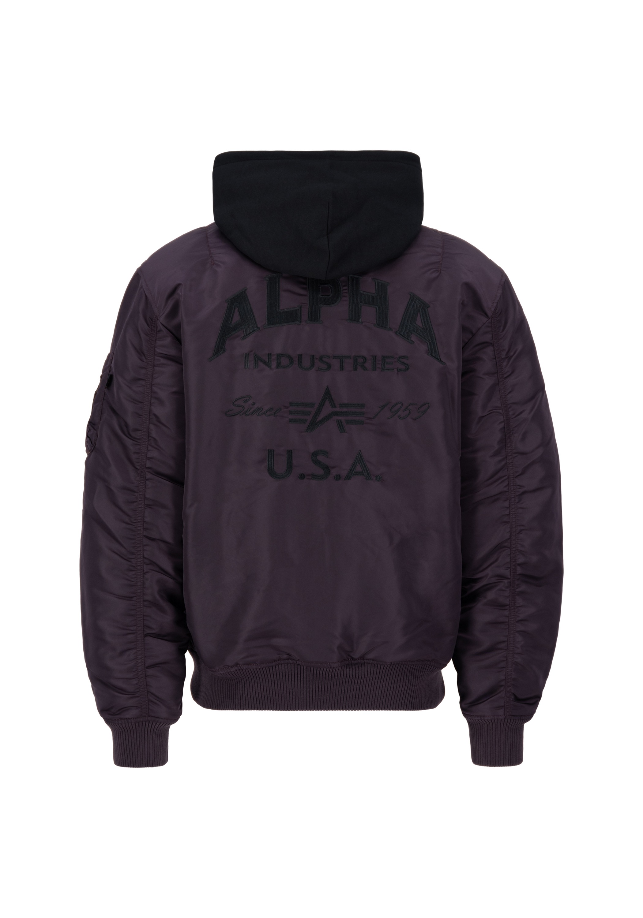 Alpha Industries Bomberjacke »Alpha Industries Men - Bomber Jackets MA-1 Zip Hood Back EMB«