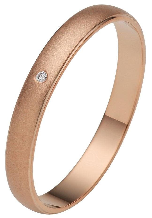 Firetti Trauring »Schmuck Geschenk Gold 375 Hochzeit Ehering "LIEBE"«, Made in Germany, wahlweise mit oder ohne Brillant