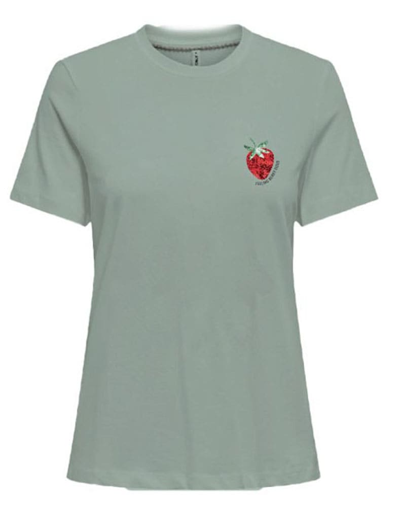 ONLY Kurzarmshirt »ONLKITA S/S TEE JRS NOOS« Baumwolle, regular fit, Rundhals