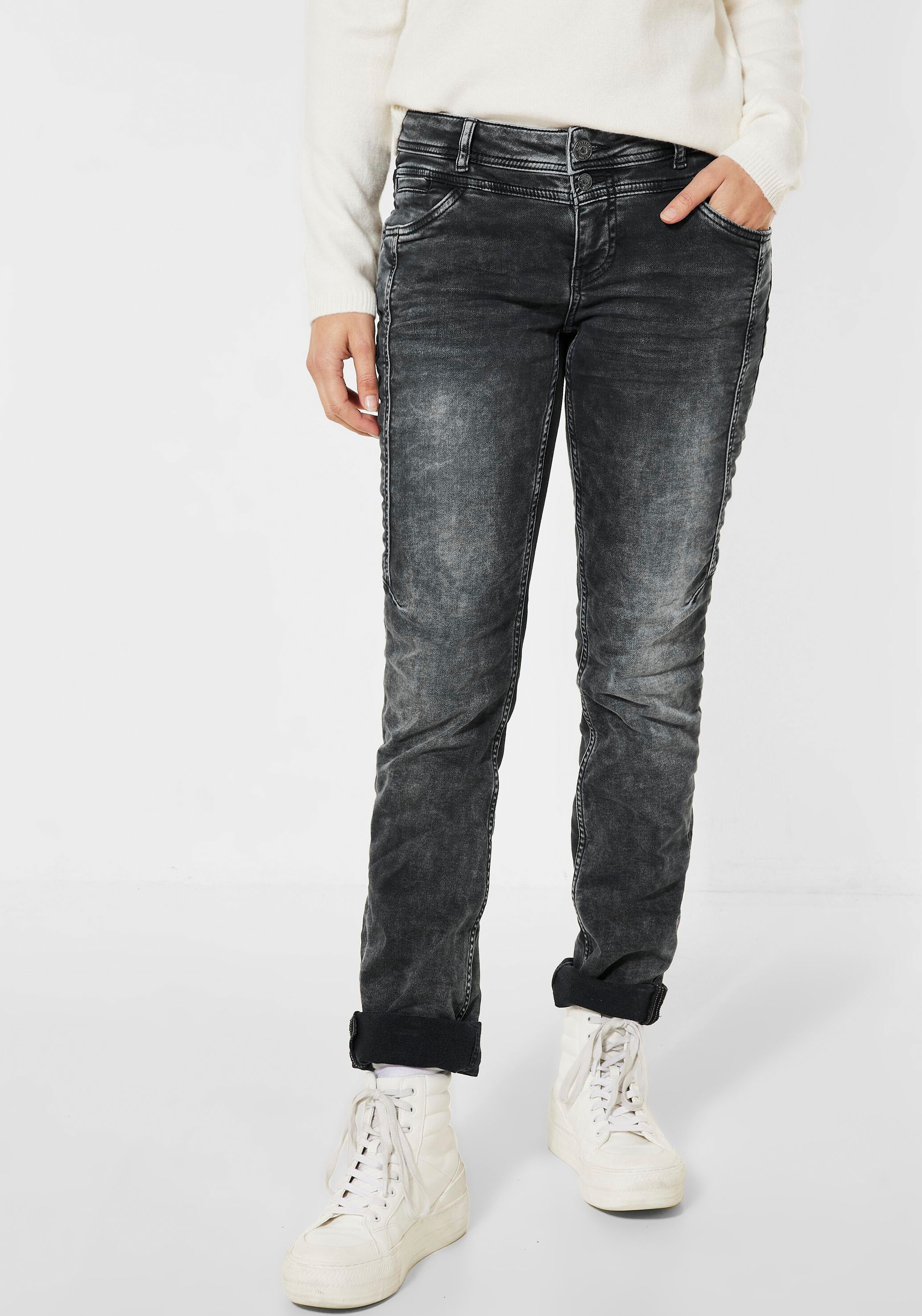 STREET ONE 5-Pocket-Jeans »Style Jane«, mit doppelter Knöpfung kaufen
