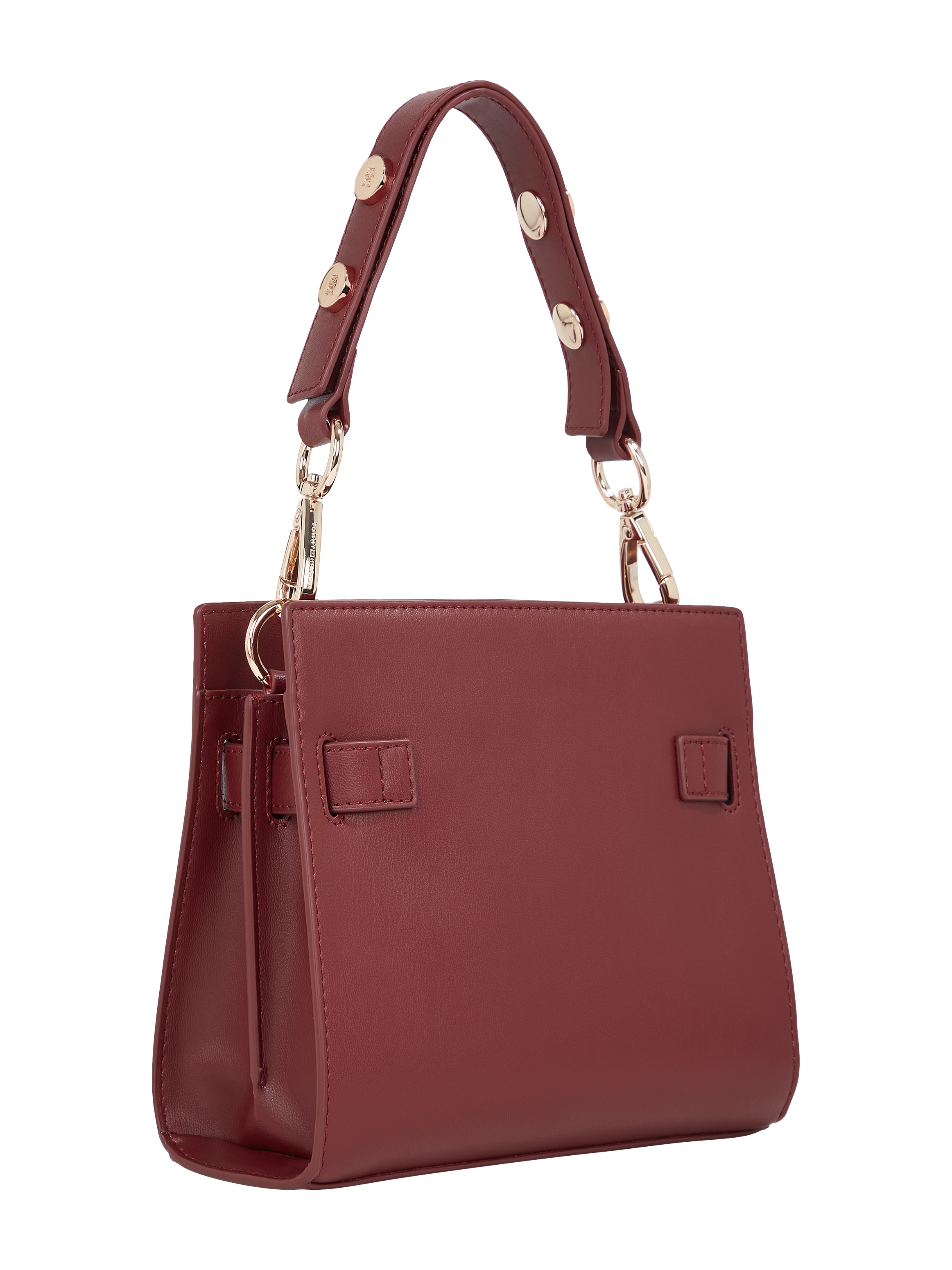 Tommy Hilfiger Schultertasche »TH HERITAGE MINI SATCHEL«, Damen Abendtasche, Henkeltasche Schultertasche mit Verzierungen