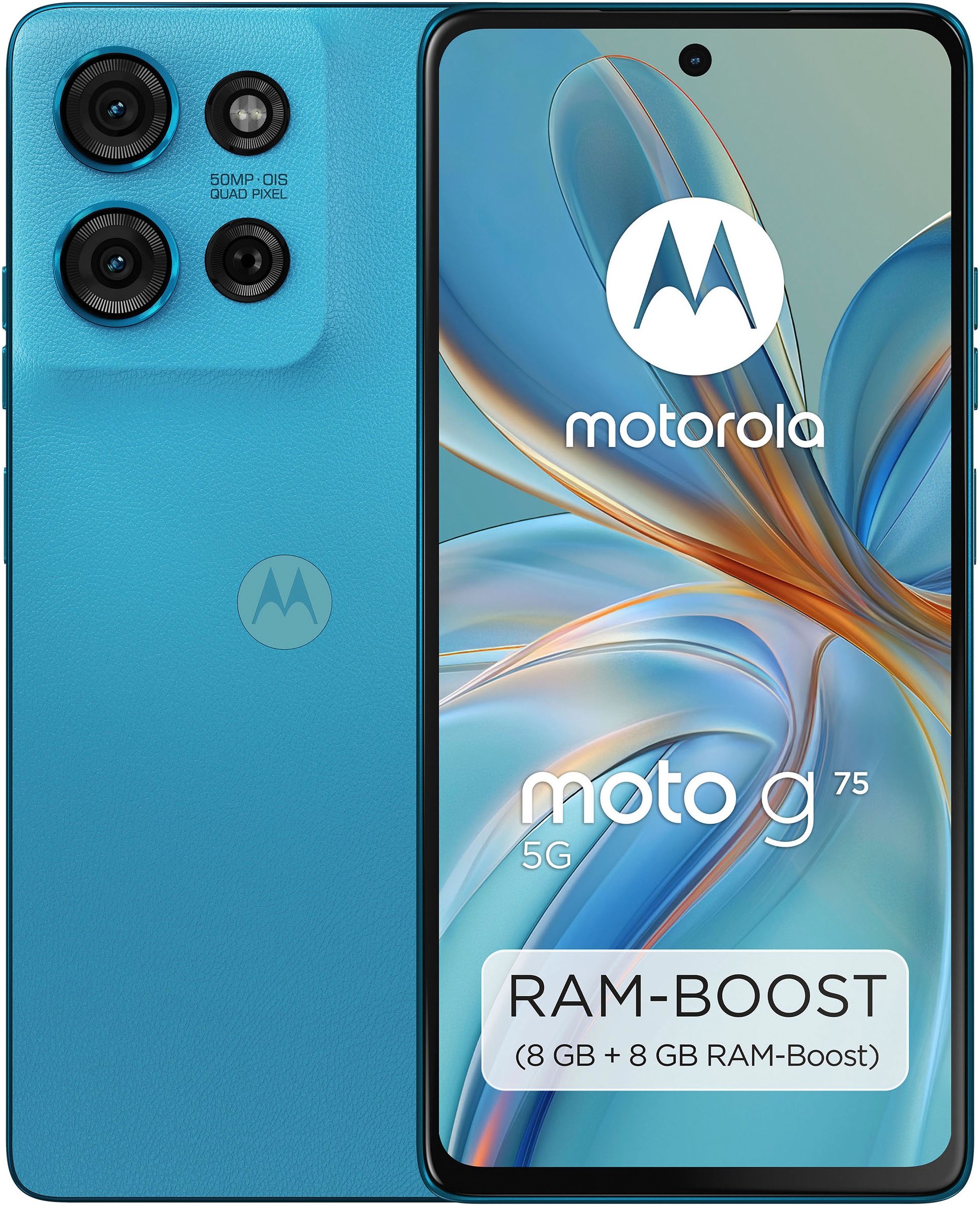 Motorola Smartphone »moto g75 256GB«, Aqua Blue