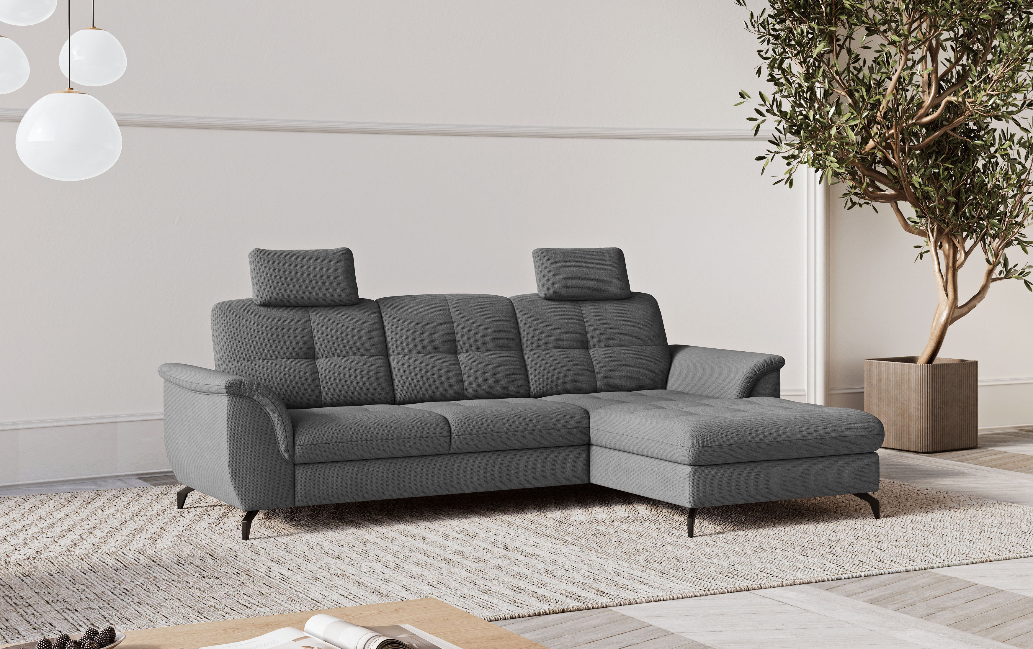sit&more Ecksofa "Zora" wahlweise mit Schlaffunktion und Bettkasten