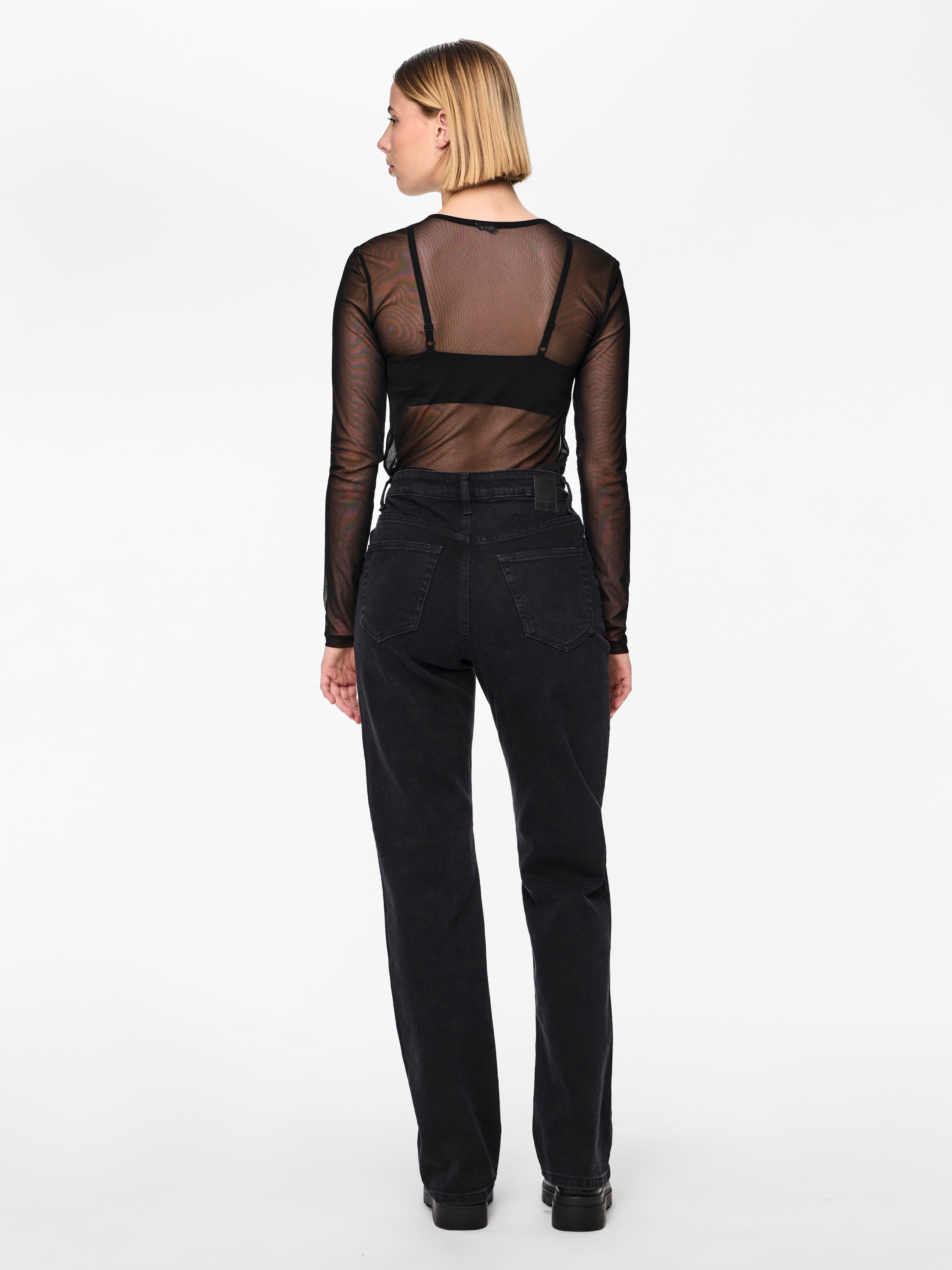 pieces Straight-Jeans »PCKELLY HW STRAIGHT JEANS BL102 NOOS BC«