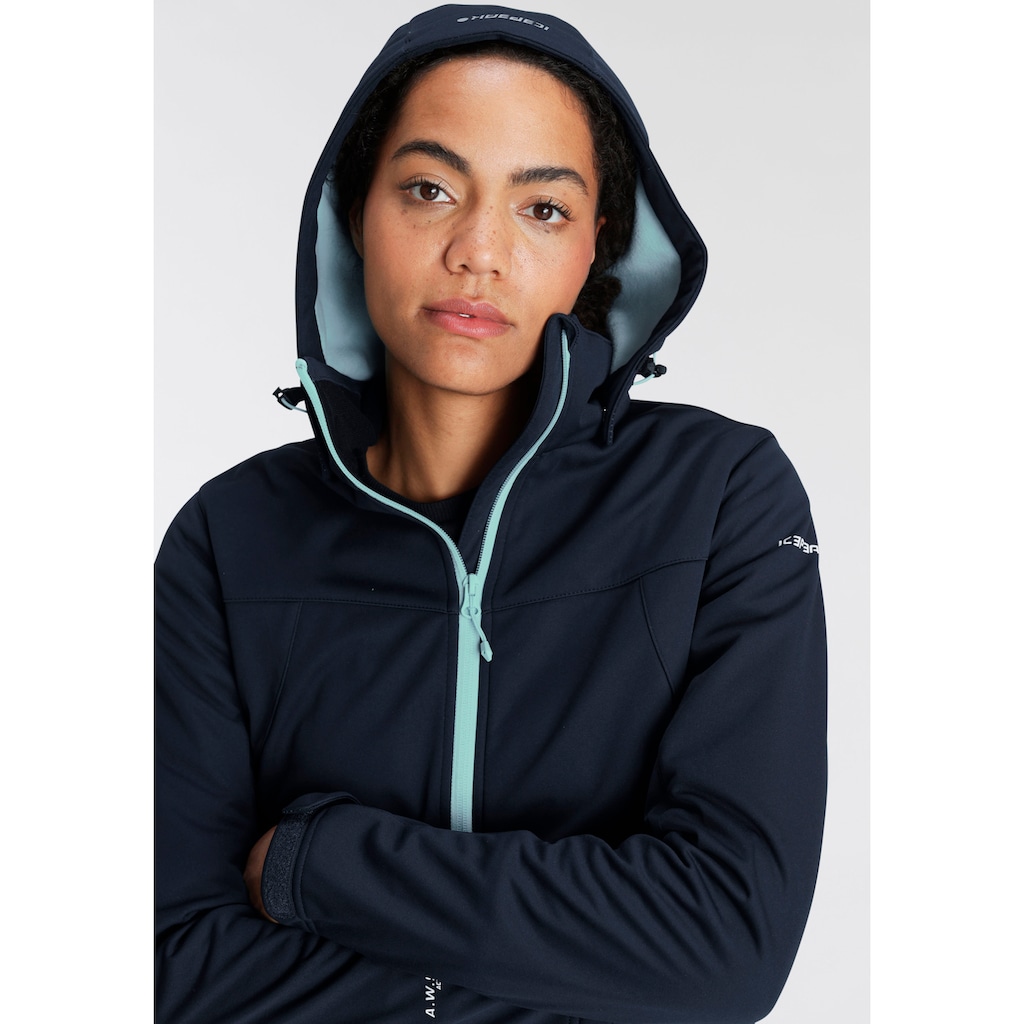 Icepeak Softshelljacke »D SOFTSHELLJACKE BOISE«, mit Kapuze