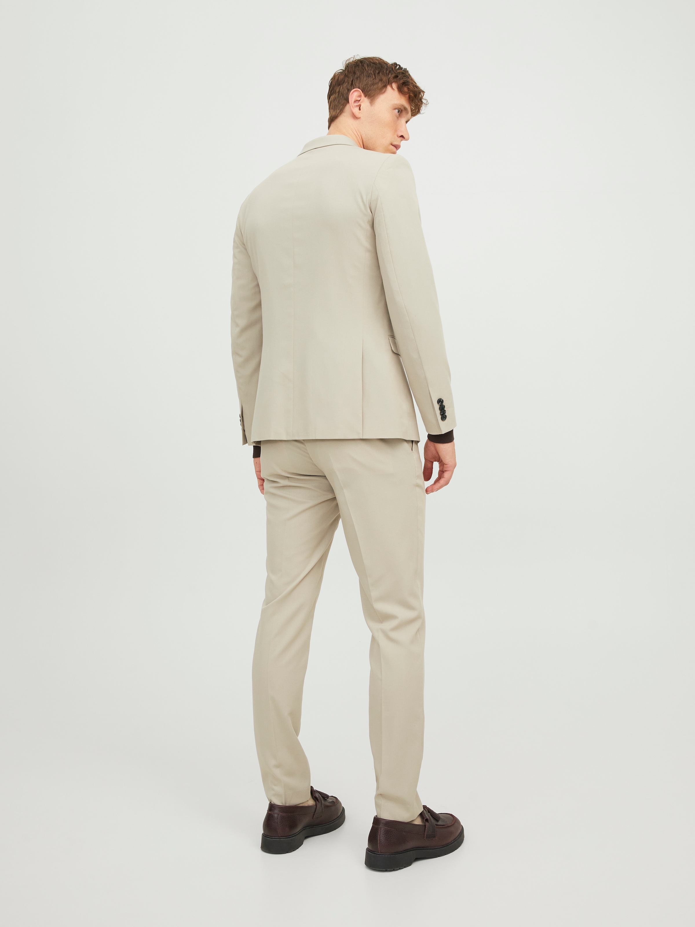 Jack & Jones Sakko »JPRFRANCO Blazer mit 2-Knopf-Form und extra schmalem Schnitt«, unifarben, modisch, slim fit, Kunstfaser
