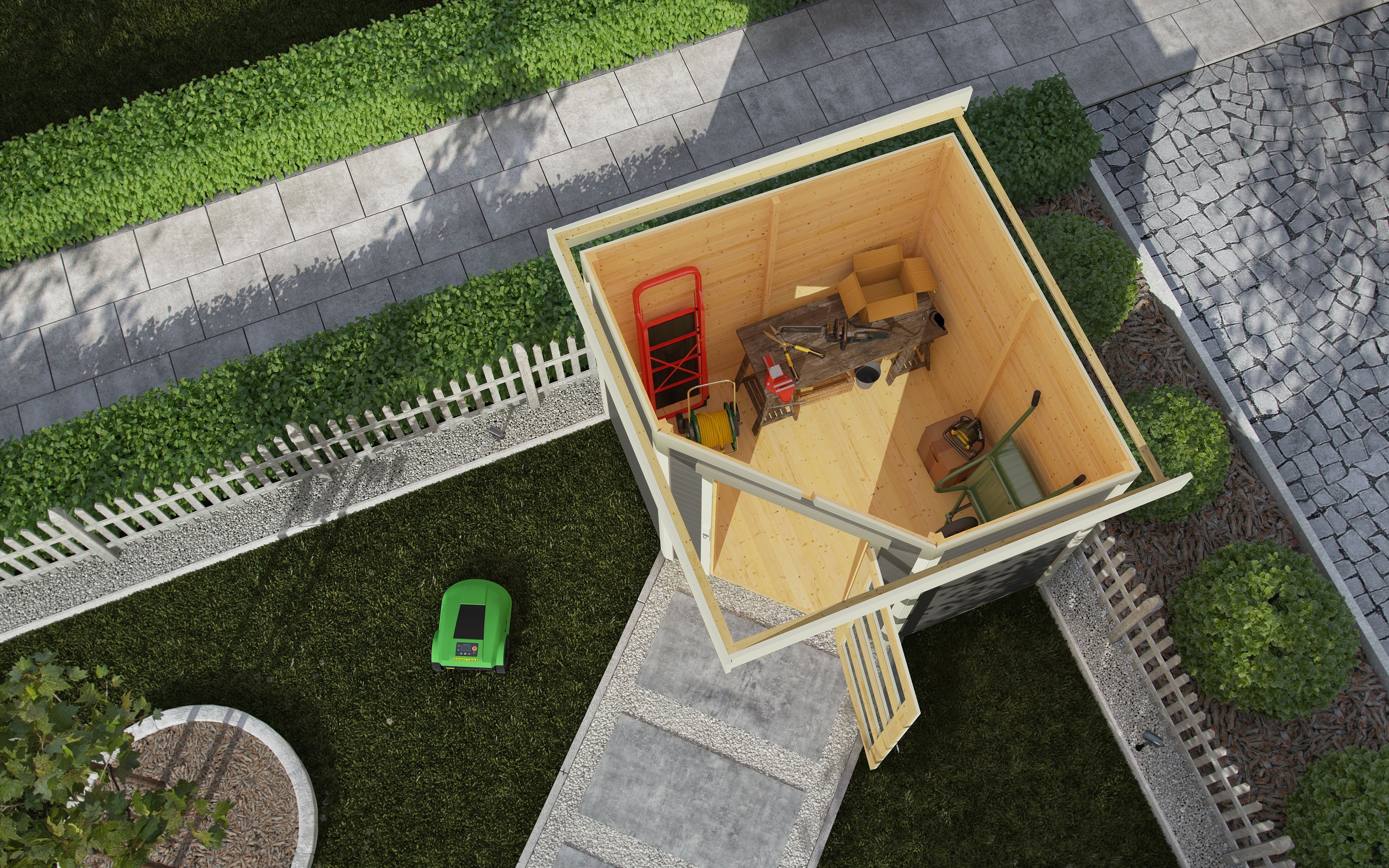 Karibu Gartenhaus »Schwandorf 3« aus hochwertiger nordischer Fichte