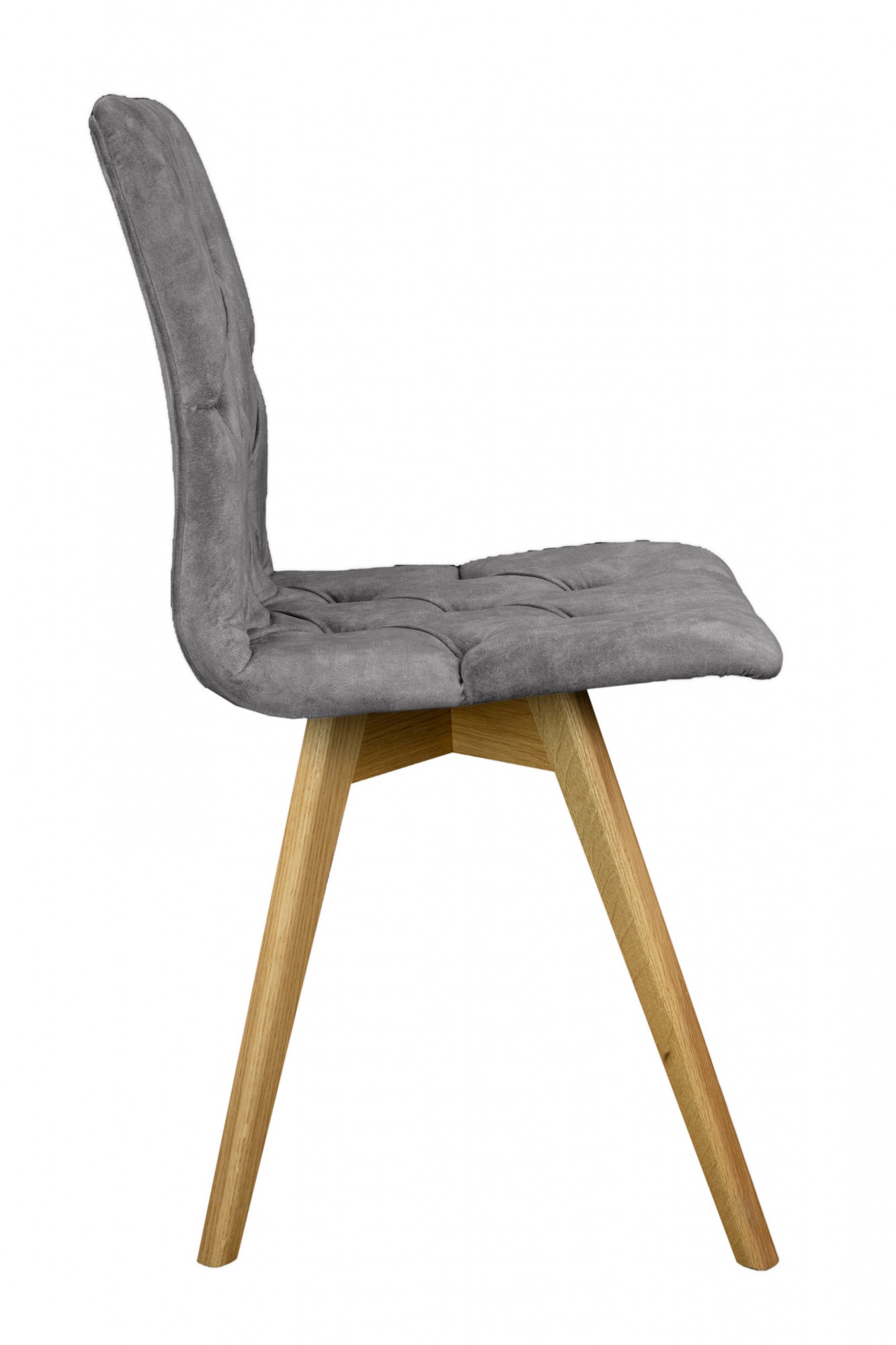 andas Esszimmerstuhl »Rania«, (Set), 2 St., Samtvelours, Massivholzgestell, mit Knopfheftung