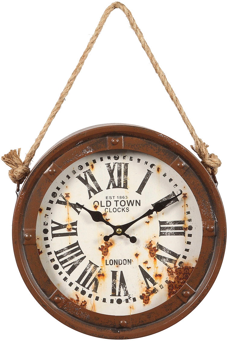 Ambiente Haus Wanduhr "Old Town Schiffs Wanduhr 27,7cm"