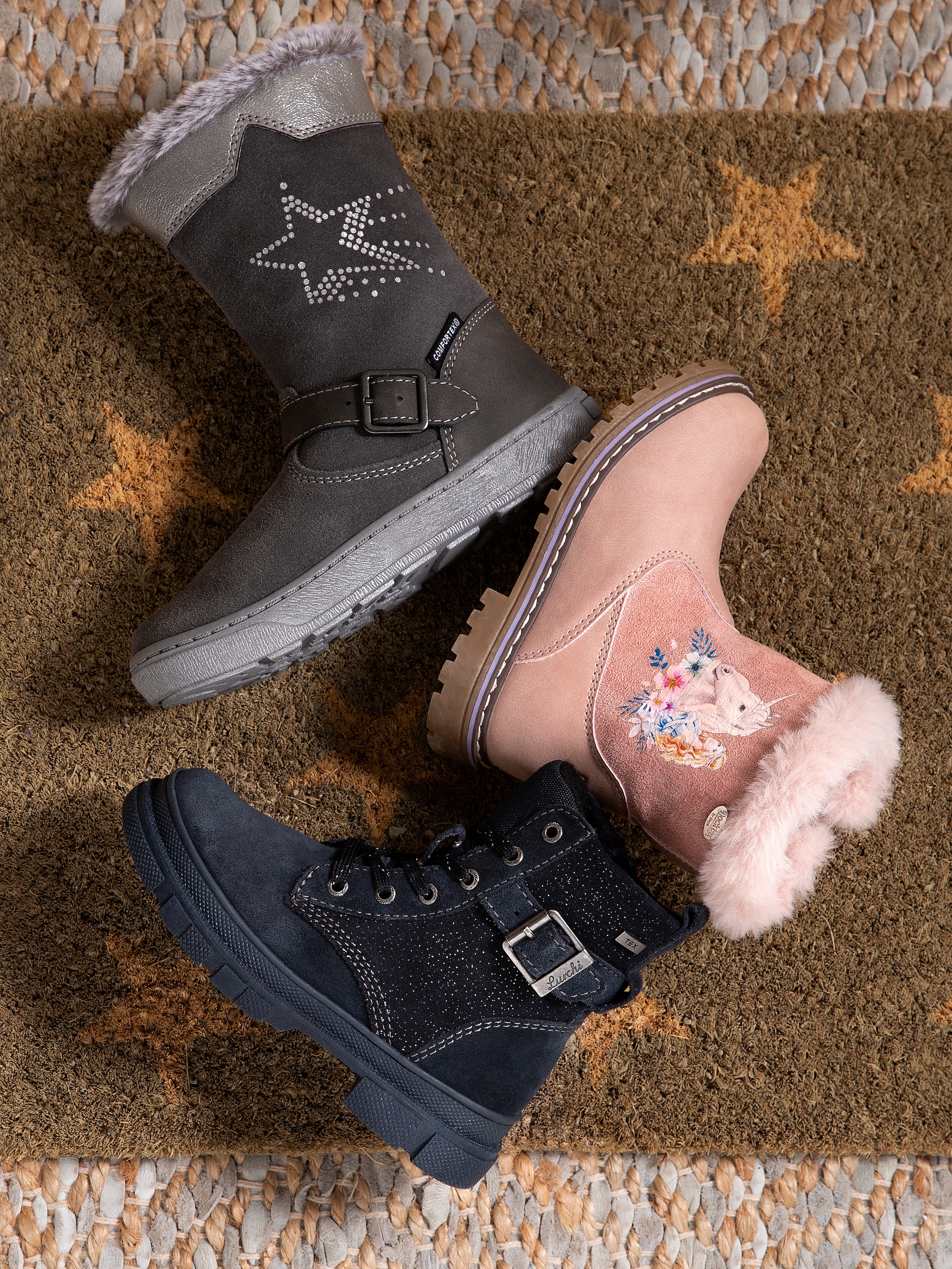 Dockers by Gerli Winterboots, Stiefel, Glitzerschuh mit Warmfutter