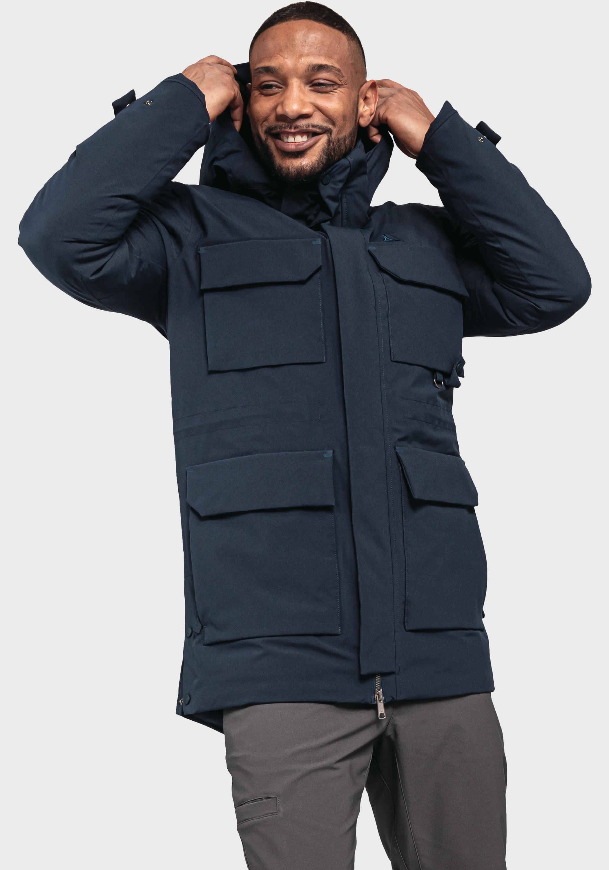 Schöffel Langjacke »Down Parka Ridgeland M«, mit Kapuze