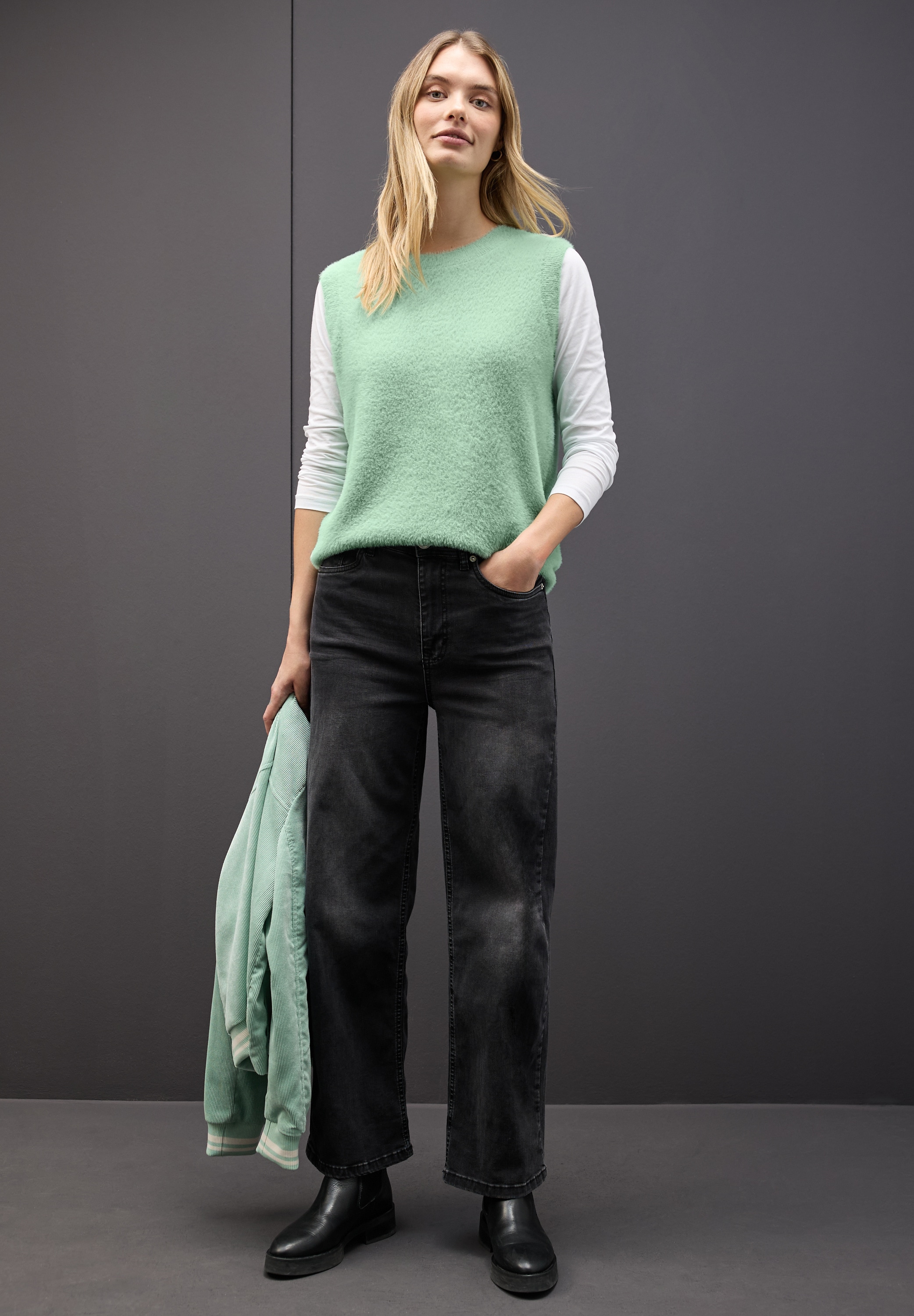 STREET ONE Pullunder aus kuschelig weicher Qualität, Regular Fit