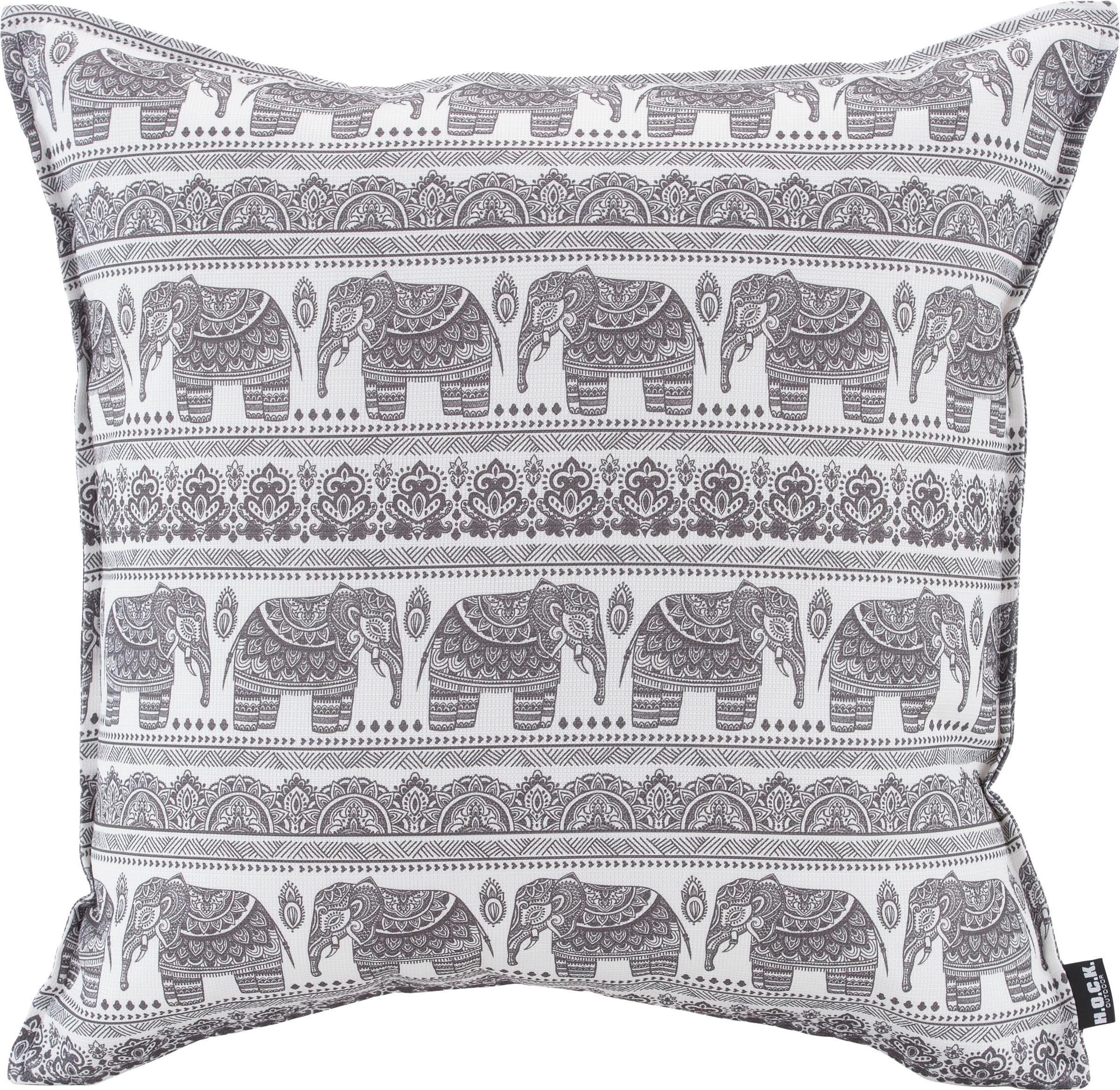 H.O.C.K. Dekokissen »Ethno Elefant«, Outdoor geeignet, Kissenhülle mit Füllung, 1 Stück