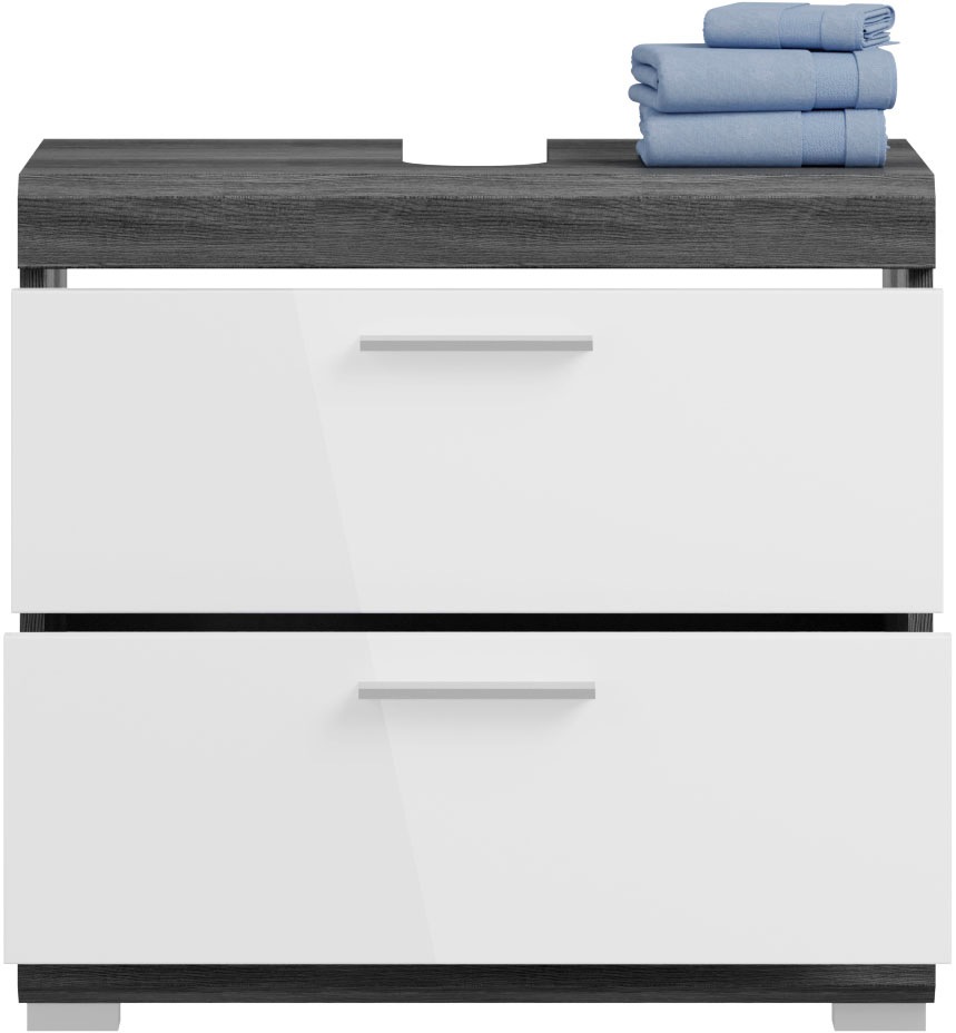 INOSIGN Badmöbel-Set »Siena, 4 teilig, bestehend aus:«, (Set, 3 St.), Waschbeckenunterschrank, Spiegel, Unterschrank, Hängeschrank
