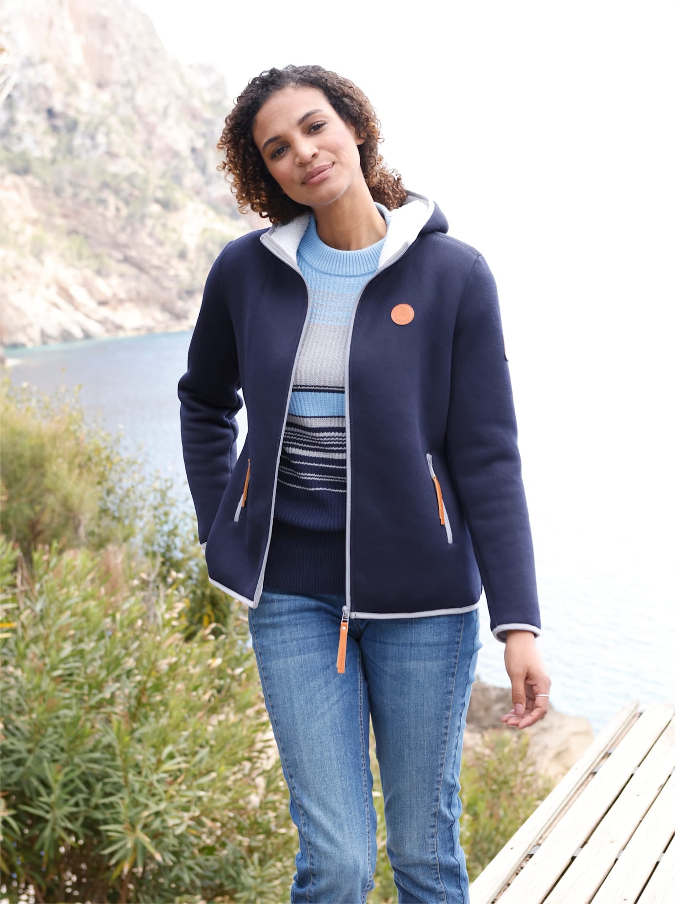 Casual Looks Strickfleecejacke