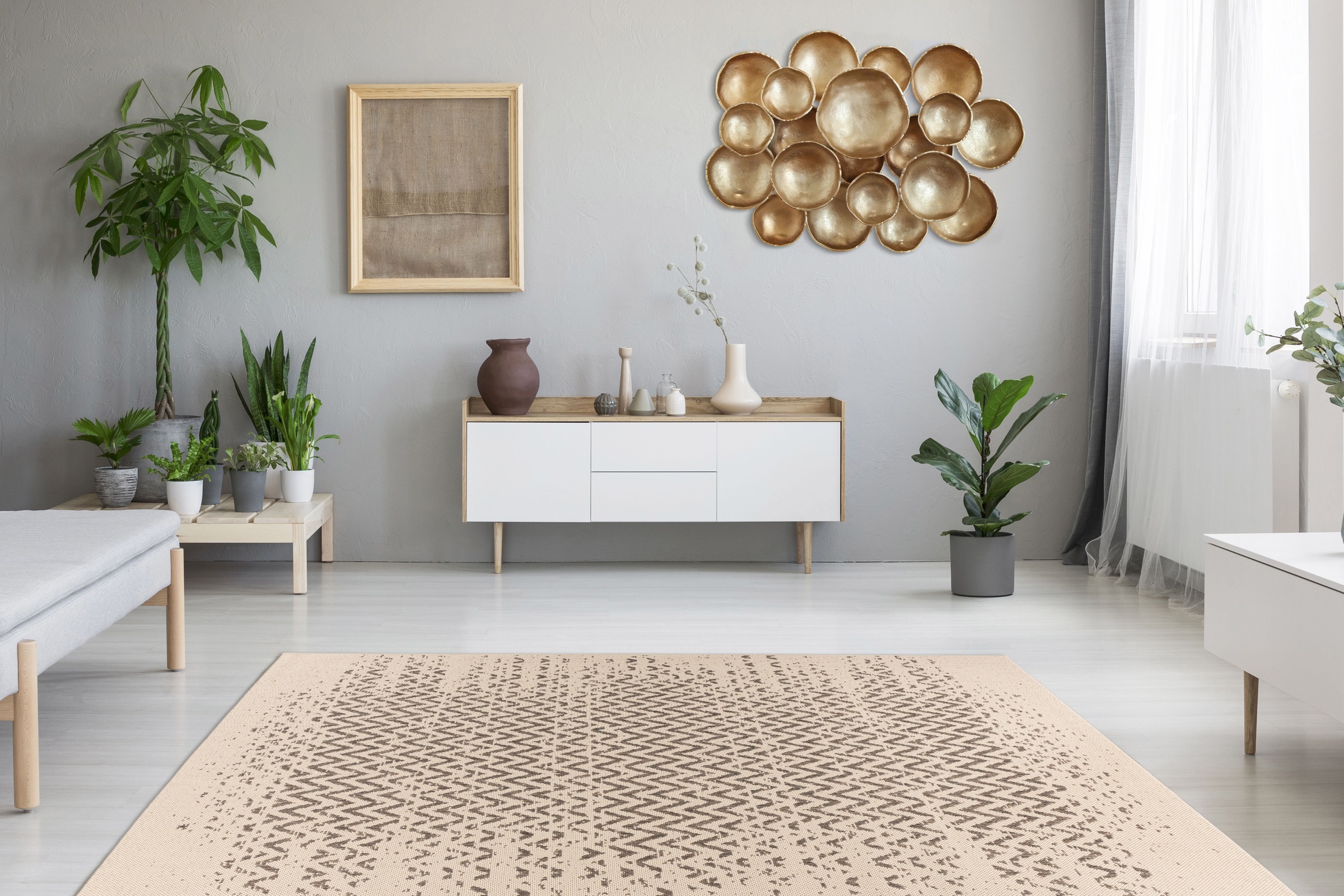 Arte Espina Teppich »Splash 600«, rechteckig, 8 mm Höhe, In- und Outdoor geeignet, pflegeleicht, Wohnzimmer