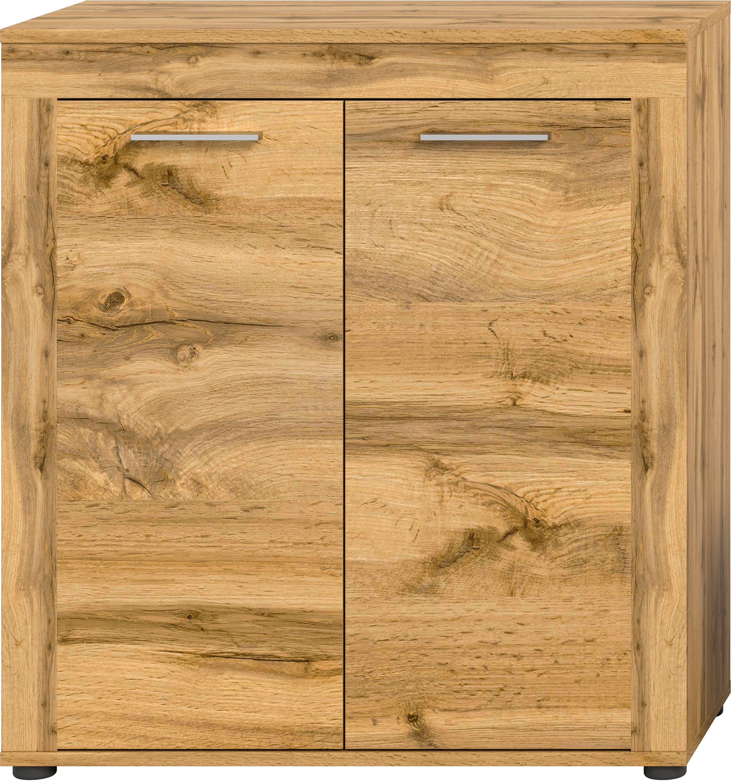 INOSIGN Highboard »Aosta, Höhe 88 cm, in verschiedenen Farbausführungen«, mit 2 Türen und 3 Fächern, Wohnzimmer, Kommode, Schrank