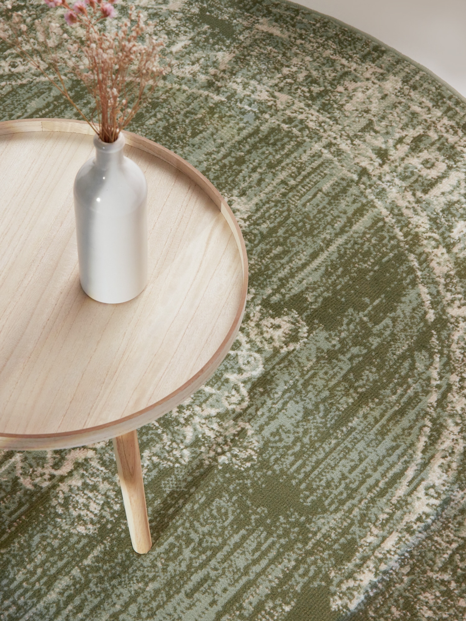 HANSE Home Teppich »Lydia«, rund, 9 mm Höhe, Wohnzimmer, Schlafzimmer, Flur, Kurzflor, orientalisch, Vintage, weich