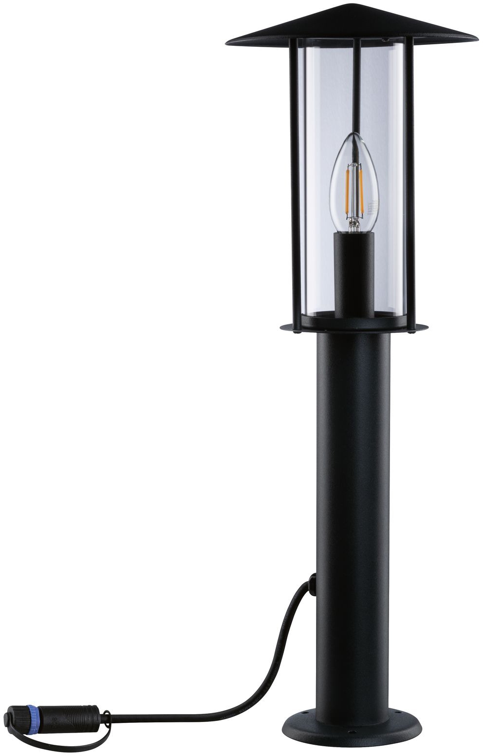 Paulmann LED Gartenleuchte »Poller«, 1 flammig, Leuchtmittel E14 | LED wechselbar, E14, IP44 2W 24V Anthrazit E14