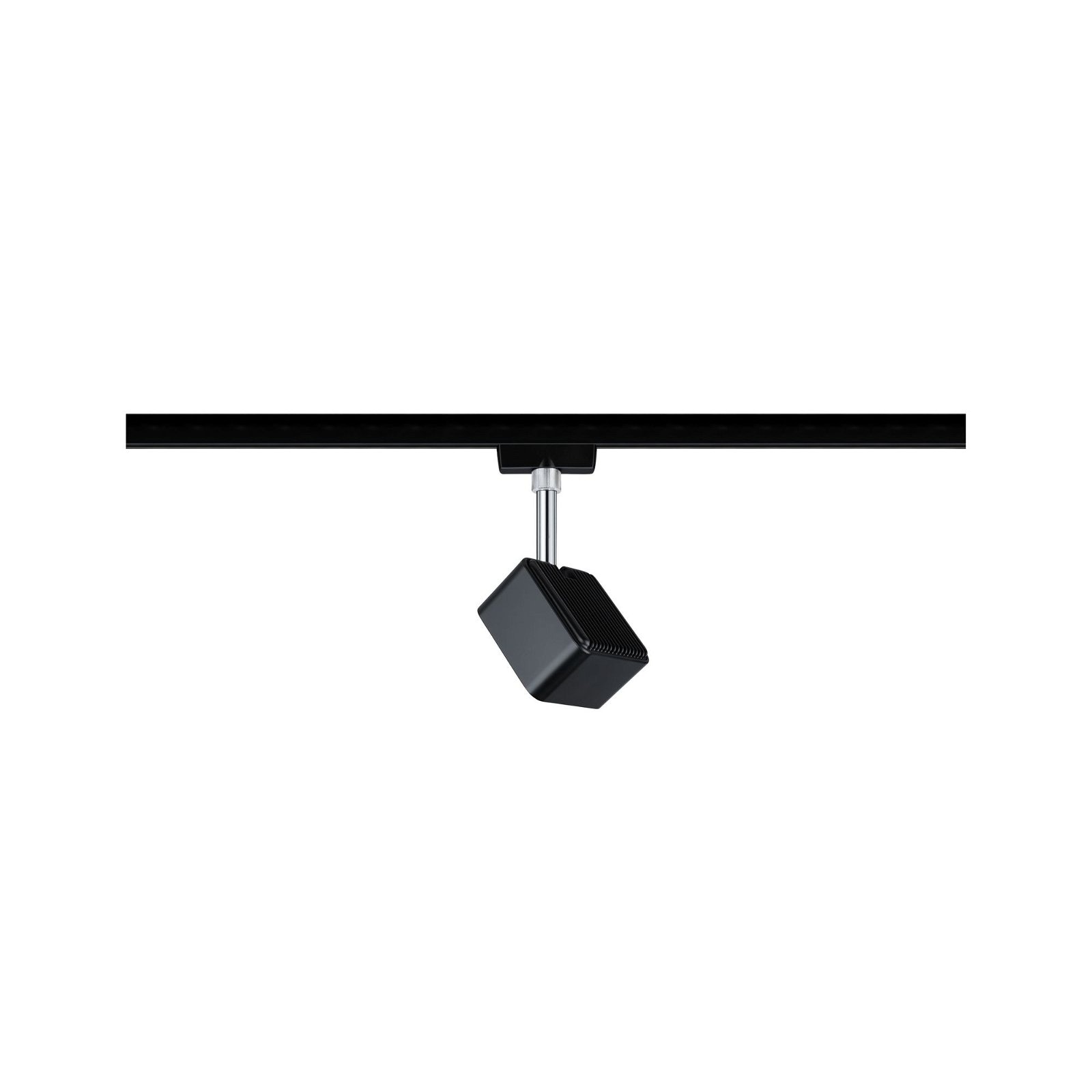 Paulmann Schienensystem-Leuchten »URail Schienenspot Cube 589,1lm 8W 4000K 230V Schwarz matt, Chrom« LED-Modul 1 Stk. Neutralweiß Einzelspot, dimmbar