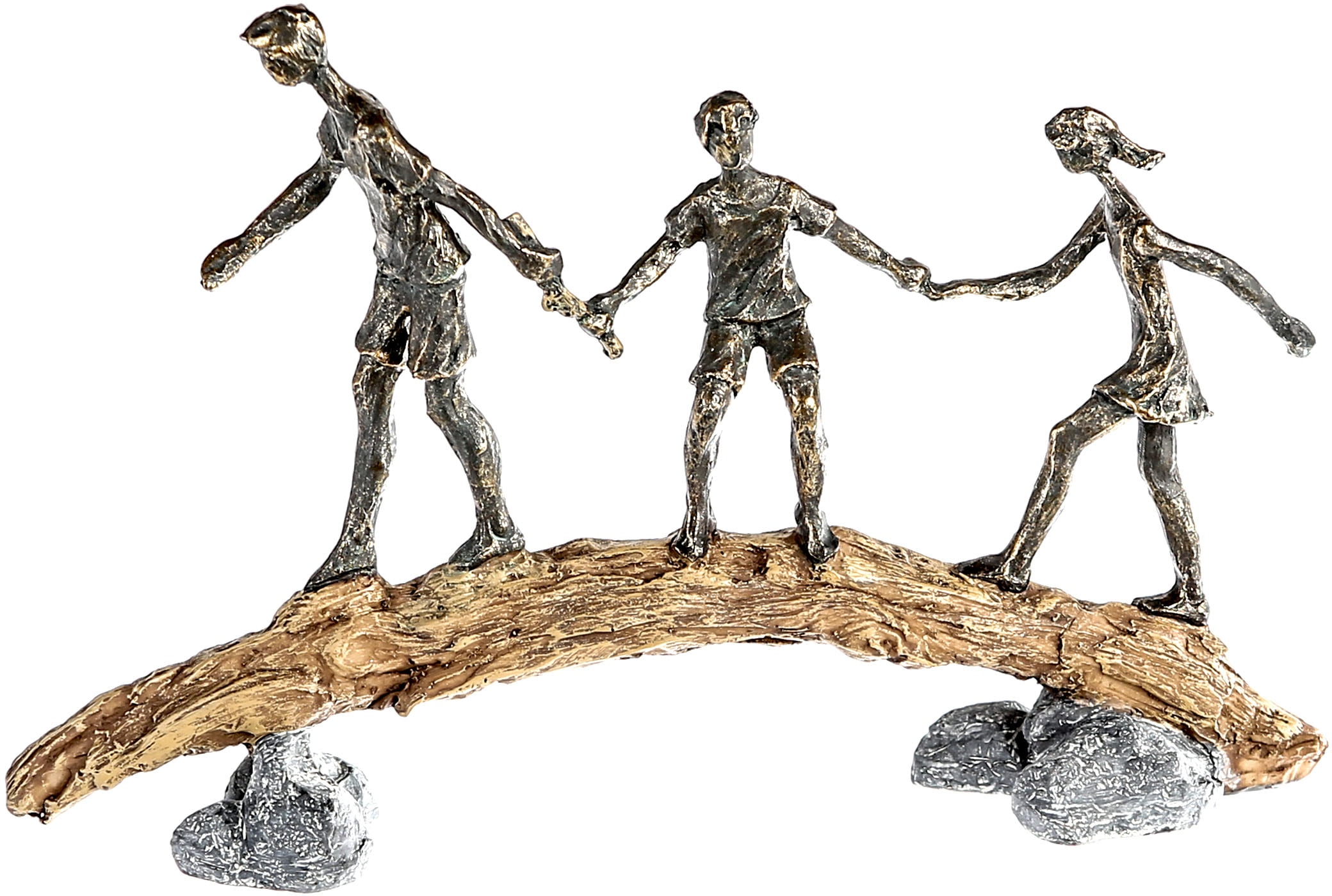 Dekofigur Rechnung Balance, kaufen bronzefarben/grau, by bronzefarben/grau«, Polyresin »Skulptur auf Casablanca Gilde
