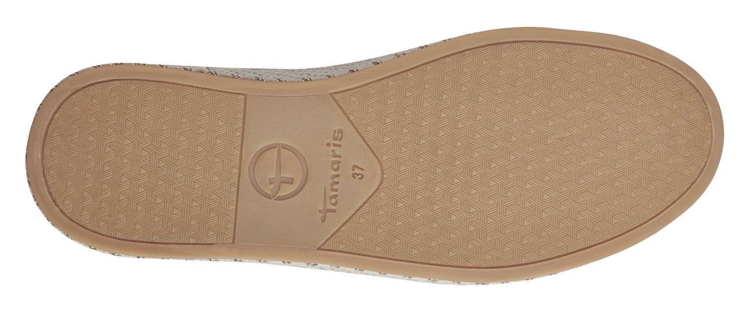 Tamaris Plateausneaker, Freizeitschuh, Halbschuh, Schnürschuh mit Textilkordel am Plateau
