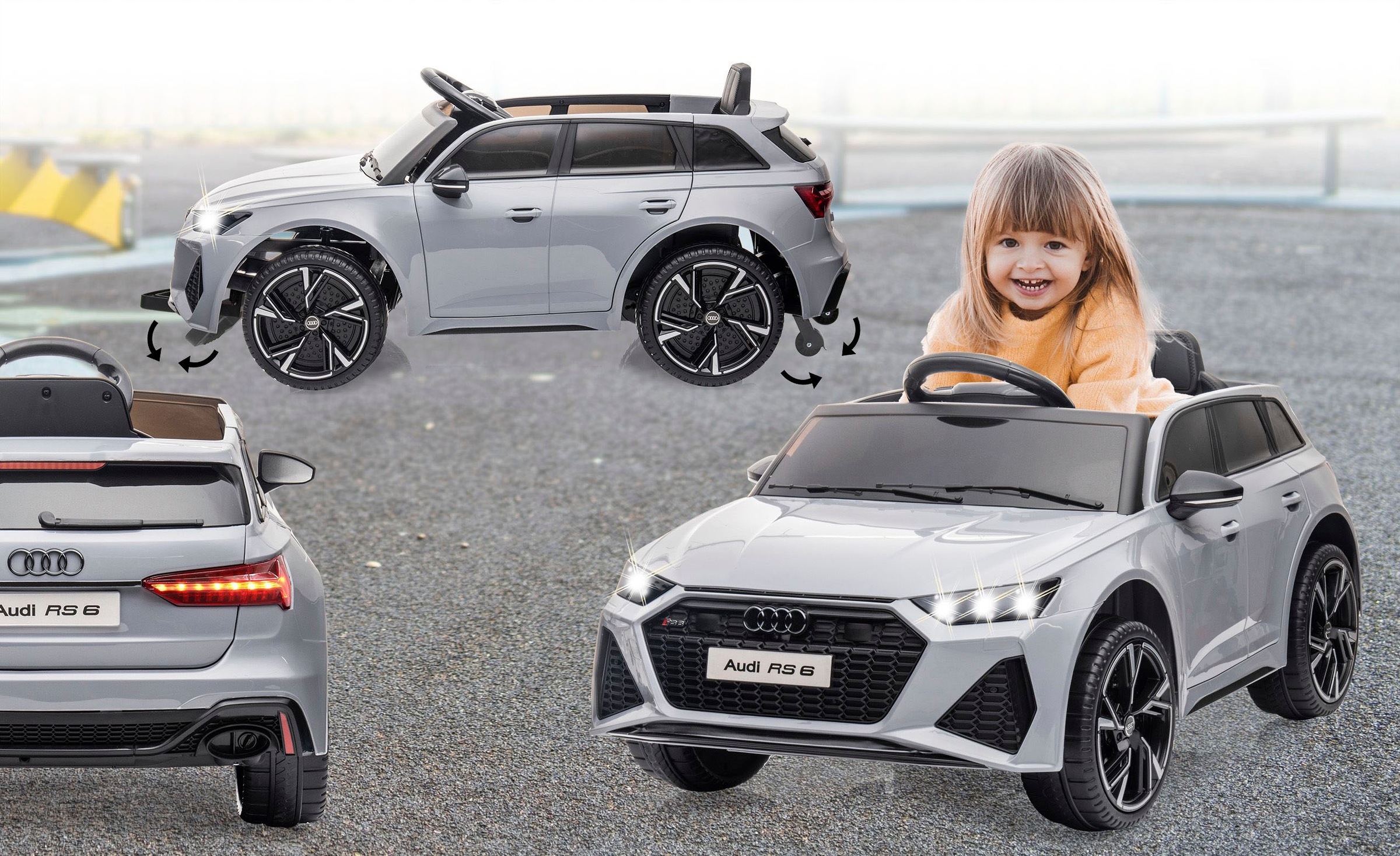 Jamara Elektro-Kinderauto »Ride-on Audi RS 6«, ab 3 Jahren, bis 30 kg, 12 V, 2,4 GHz