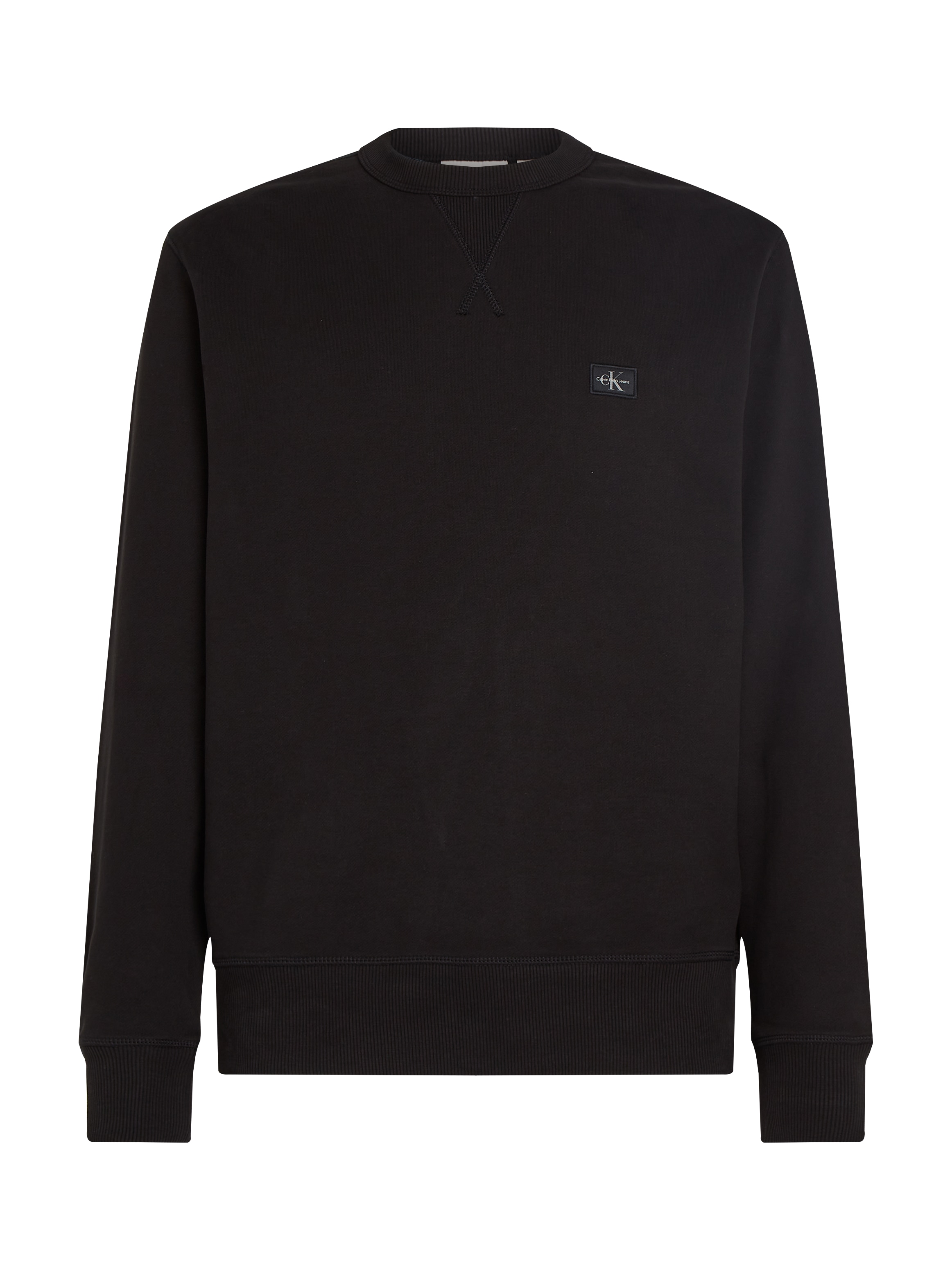 Calvin Klein Jeans Sweatshirt »WOVEN LABEL CREW NECK«, Logostickerei