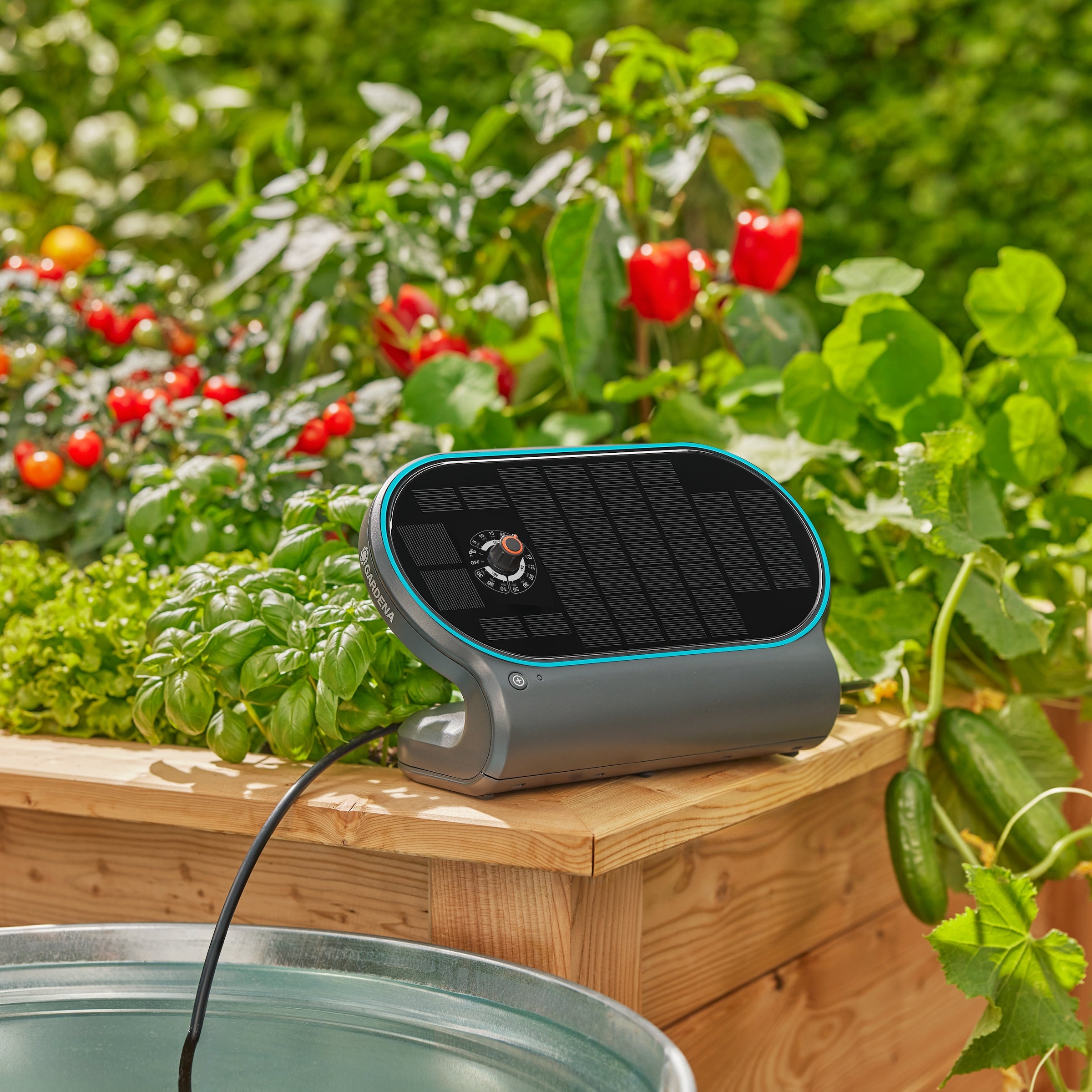 GARDENA Bewässerungssteuerung »Solar-Bewässerung AquaBloom L Set« automatische Bewässerung