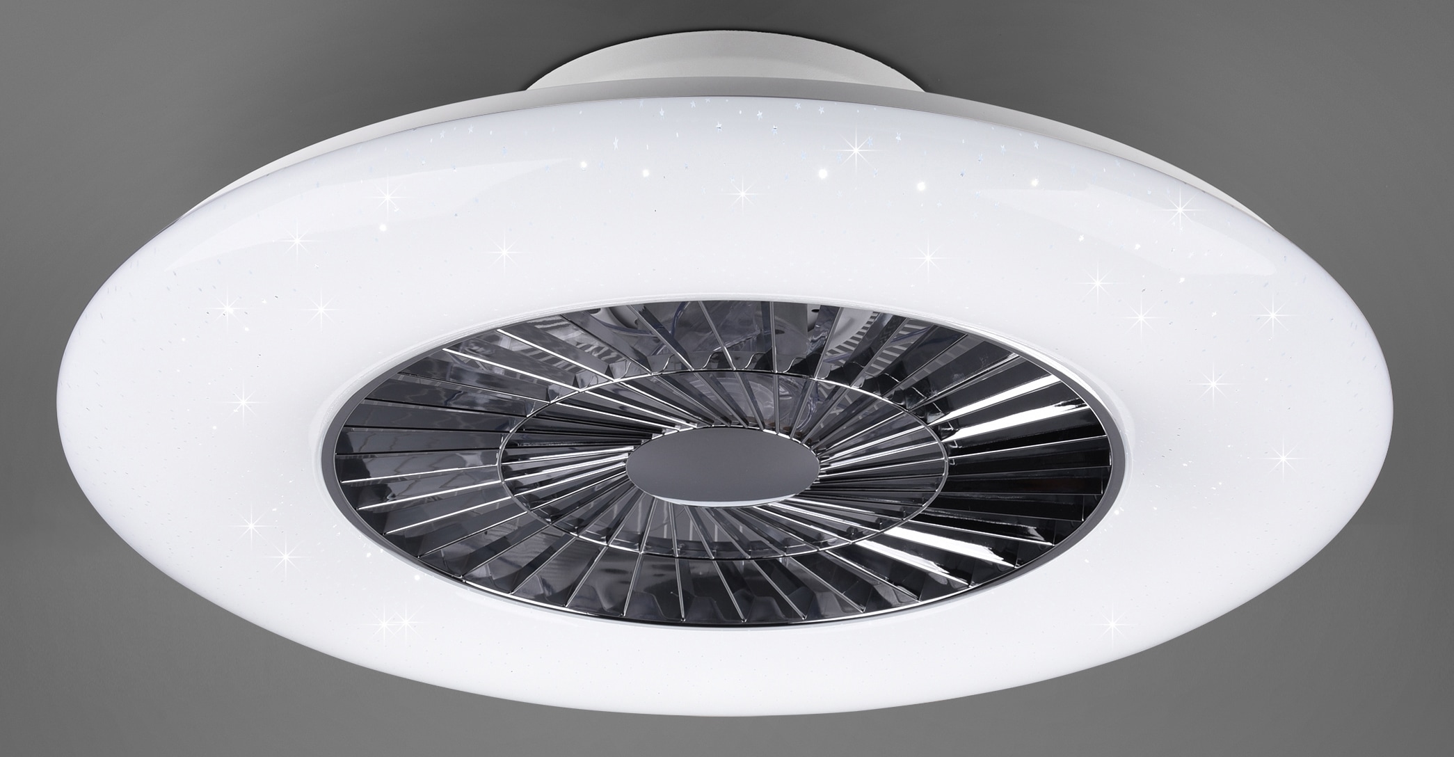 TRIO Leuchten getrennt »Visby«, Ventilator 3 LED schaltbar mit | XXL mit Leuchte Dimmer kaufen und Fernbedienung, und integrierter Ventilator, Garantie Deckenleuchte Jahren Nachtlicht. online