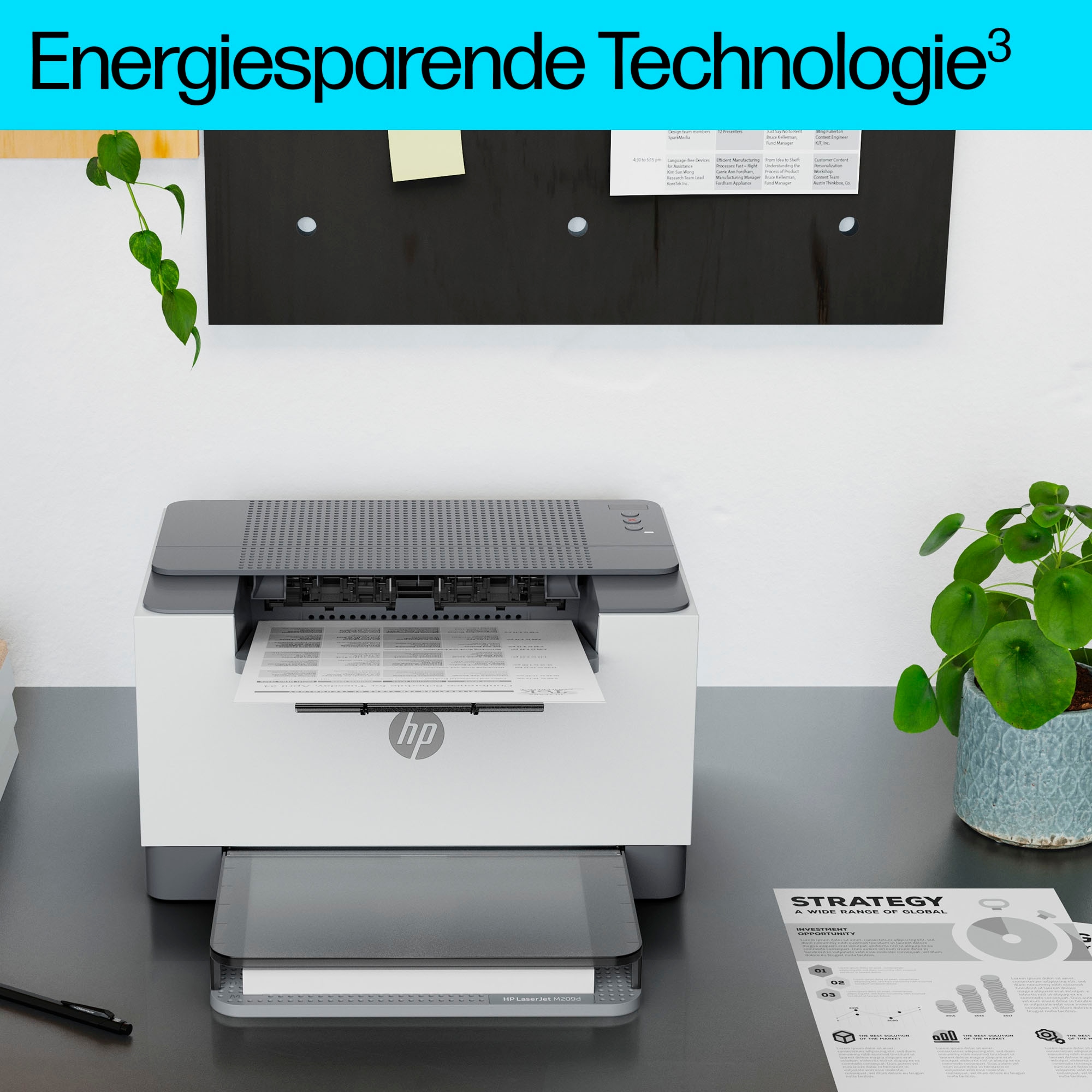 HP Schwarz-Weiß Laserdrucker »LaserJet M209d«, HP Instant Ink kompatibel