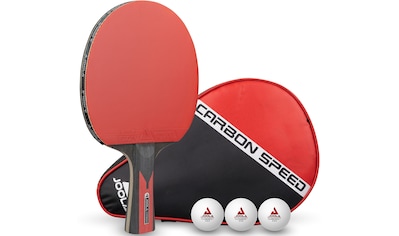 Tischtennisschläger »TT-BAT Carbon Speed«, (Set, mit Bällen-mit Schlägerhülle)