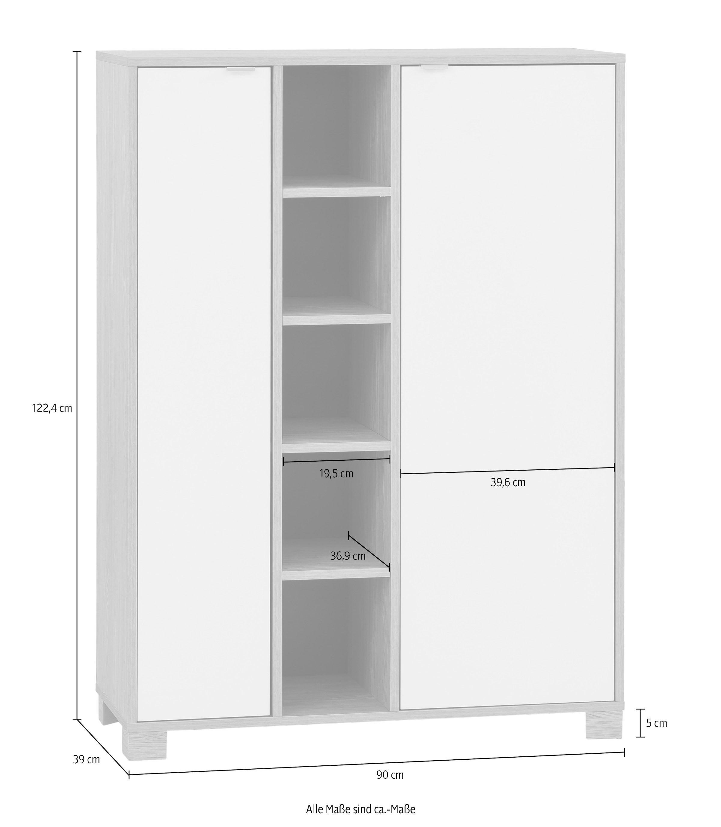 Schildmeyer Midischrank »Anouk«, Breite 90 cm