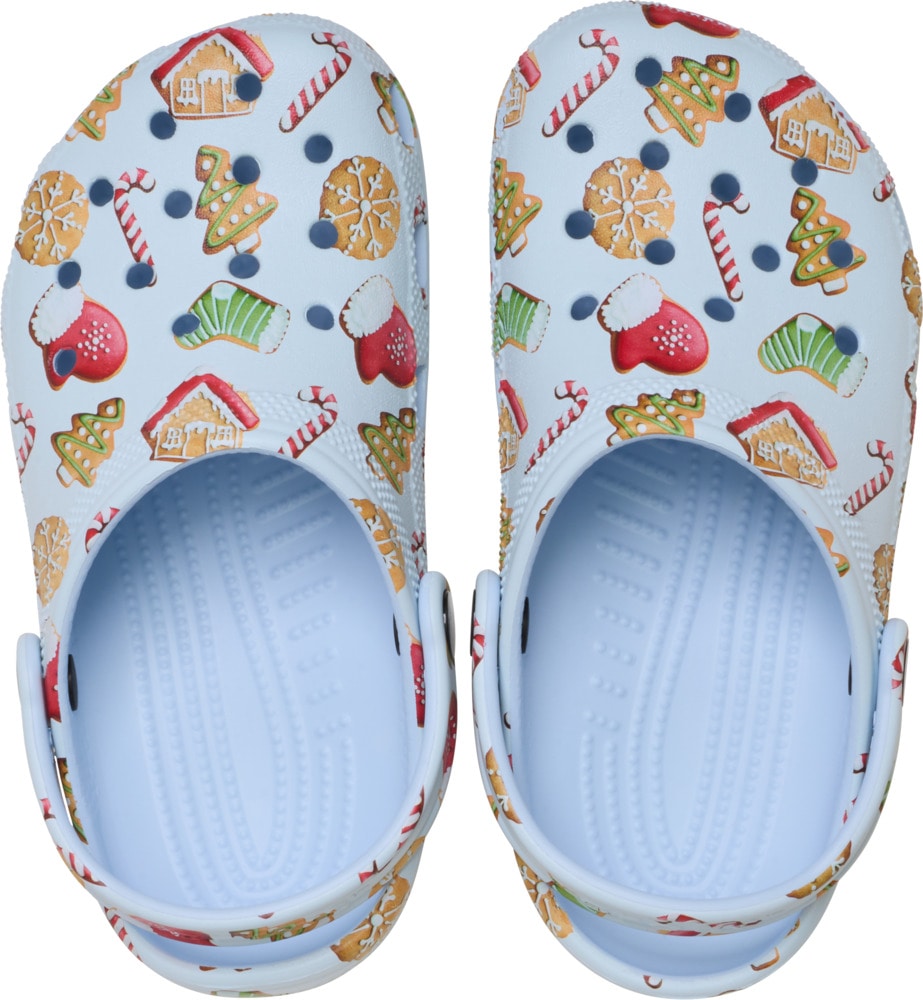 Crocs Clog »Classic Clog K«  Weihnachtsschuh, Hausschuh mit buntem Festive Print