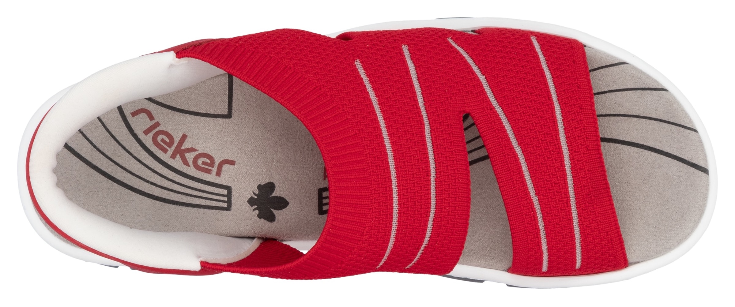 Rieker Sandale, Trekkingsandale, Outdoorsandale, Sommerschuh mit Elastik-Einschlupf