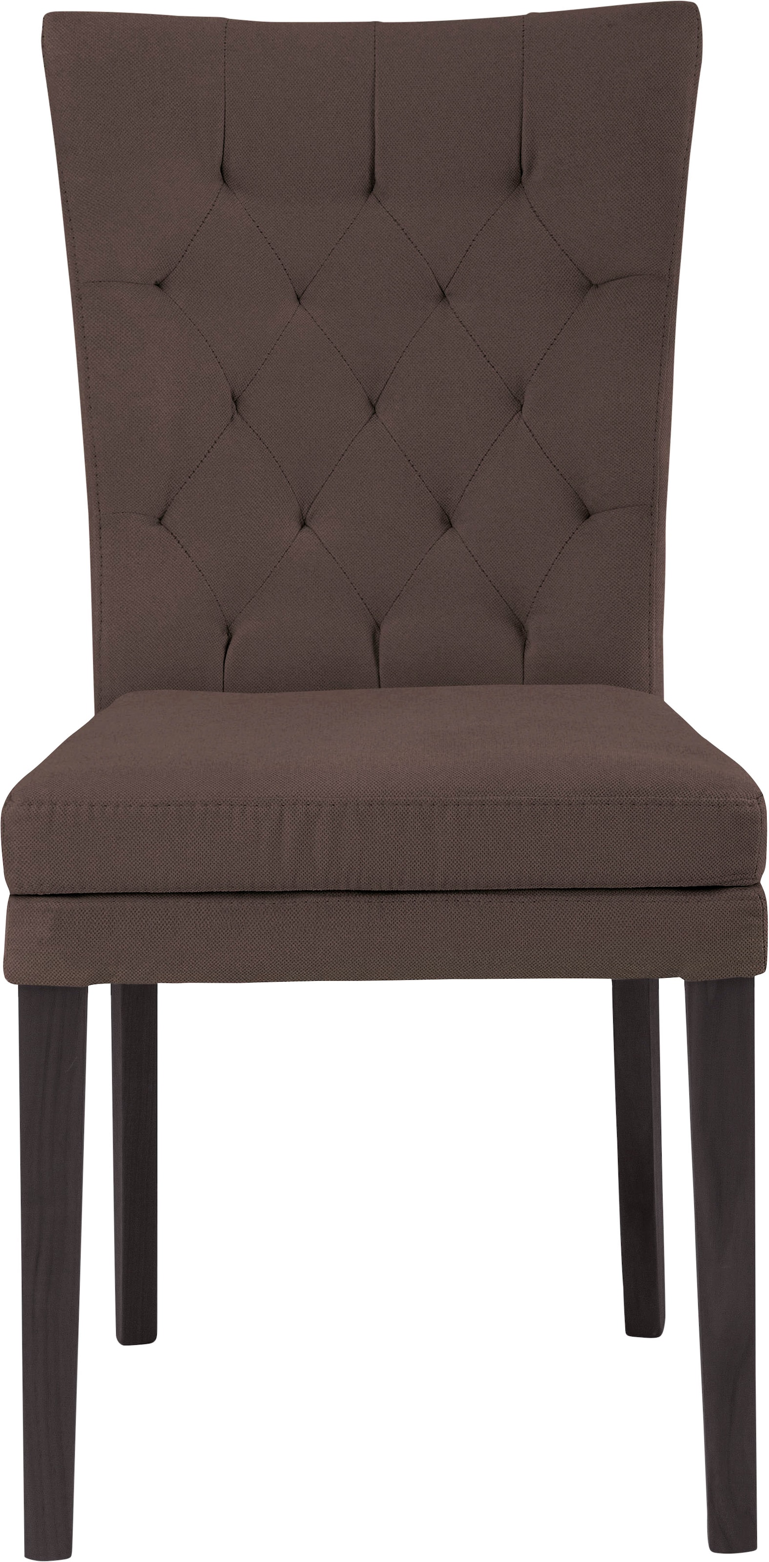 Home affaire 4-Fußstuhl »Colorado«, (Set), 2 St., Luxus-Microfaser, Beine aus Buche, wengefarben lackiert, Im 2er, 4er oder 6er-Set