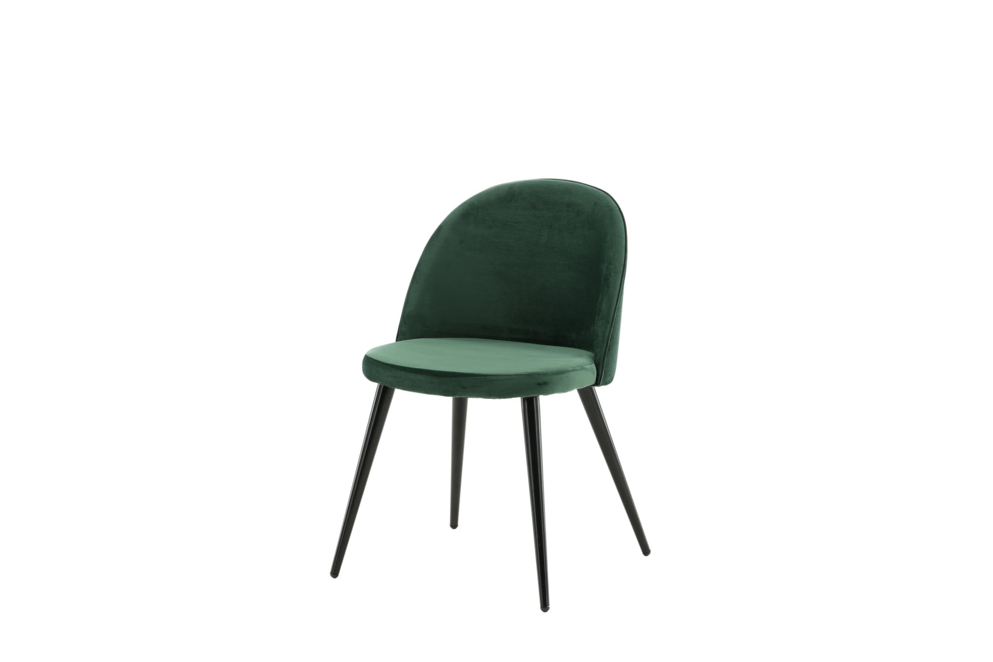 Venture Home Esszimmerstuhl »Velvet, 2er-Set Esszimmerstühle mit Samtbezug, 150 kg belastbar« () 2 Stk.Polsterstuhl, weicher Bezug, Metallbeine, abgerundet
