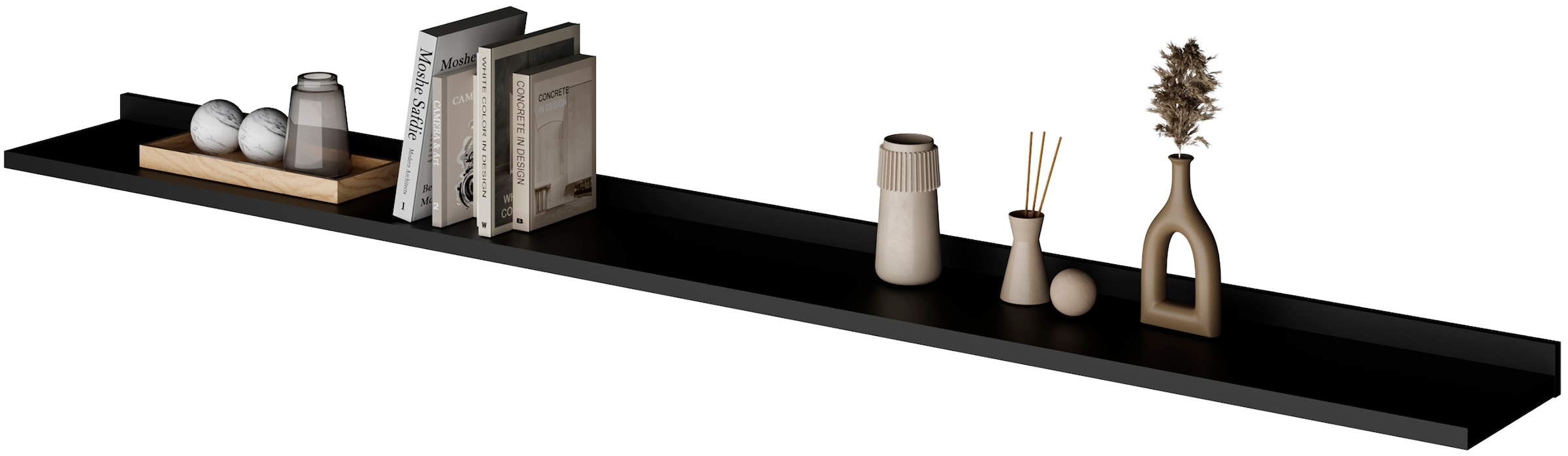 Home affaire Wandboard »Tuluza, Breite 200cm, praktisches Regal für die Wand« 1-tlg Wandregal viel Stauraum, ideal für Deko & Bücher