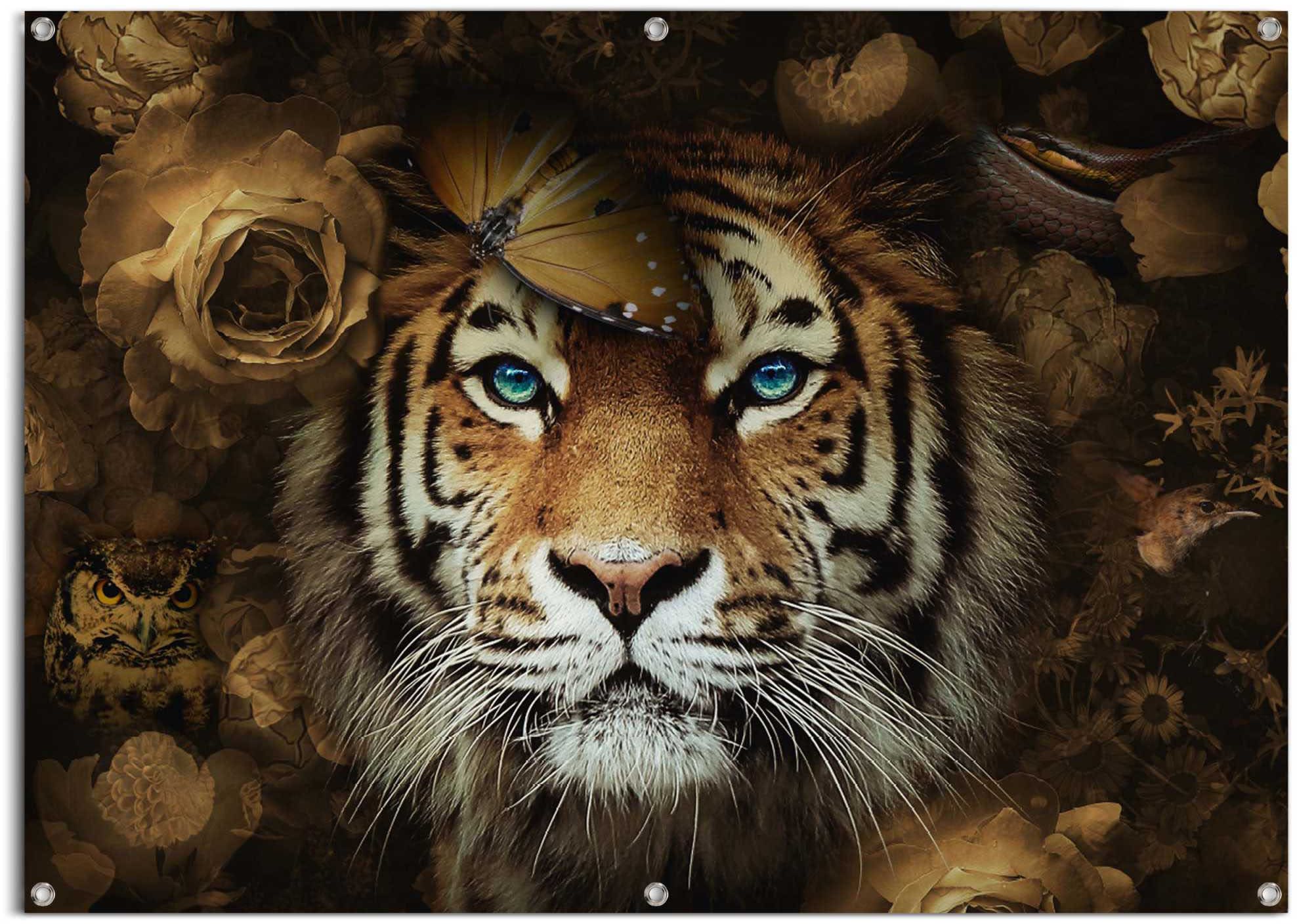 Reinders! Poster »Tiger«, leichtes und wasserfestes Gartenposter für den  Außeneinsatz auf Rechnung bestellen