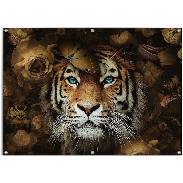 Reinders! Poster »Tiger«, leichtes und wasserfestes Gartenposter für den  Außeneinsatz auf Rechnung bestellen